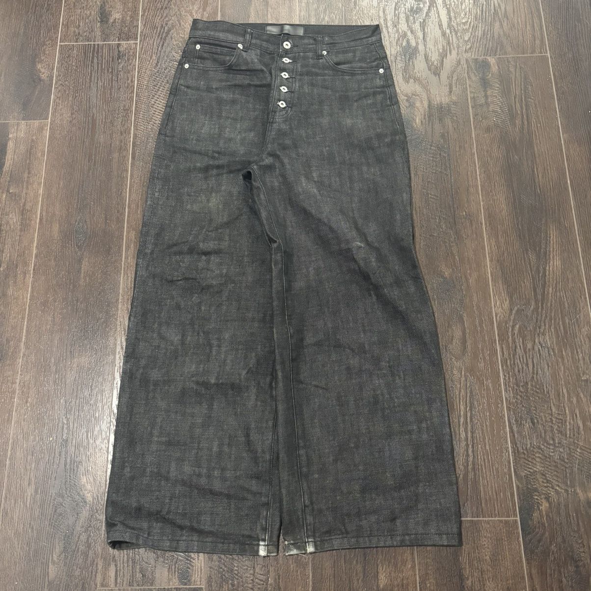 No Faith Studios NO/FAITH STUDIOS Black Loose Raw Selvedge Denim 