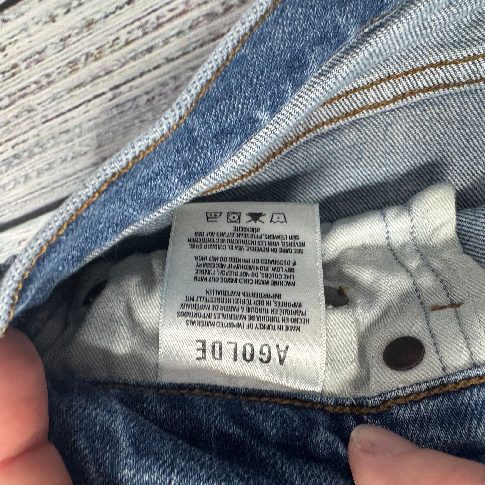 Agolde Agolde Nico High Rise Slim Jean Medium Wash 25 Size 26" / US 2 / IT 38 - 6 Thumbnail