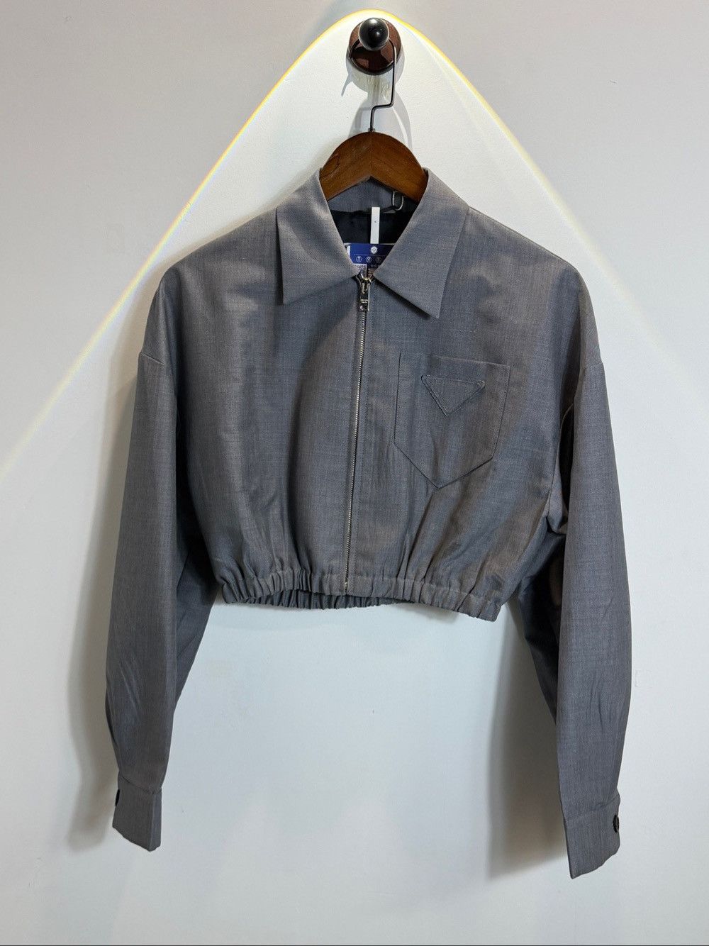 Prada Prada Logo Patch Zip Jacket Size 38 | Grailed