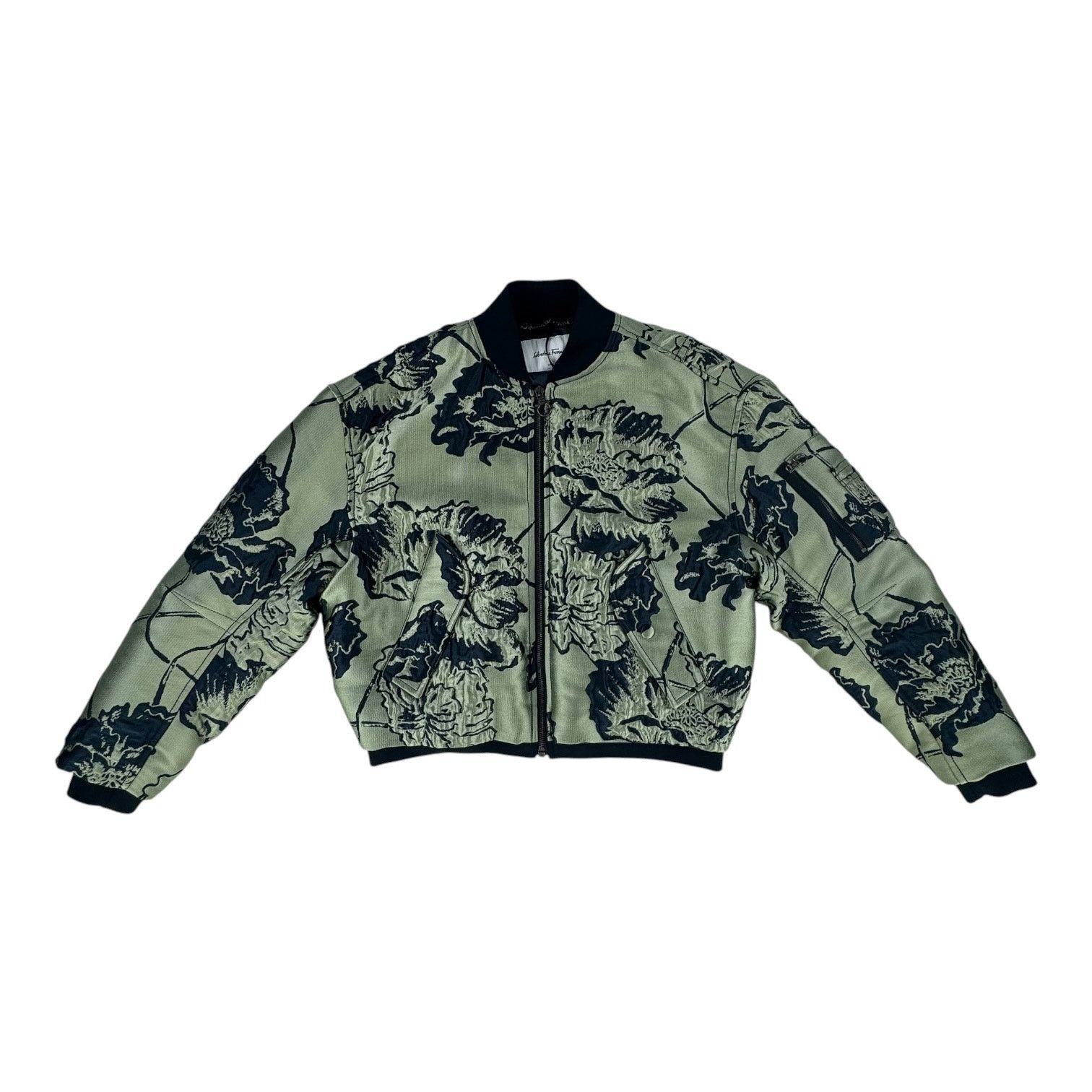 Salvatore Ferragamo Ferragamo Floral Bomber Jacket Size M / US 6-8 / IT 42-44 - 3 Thumbnail