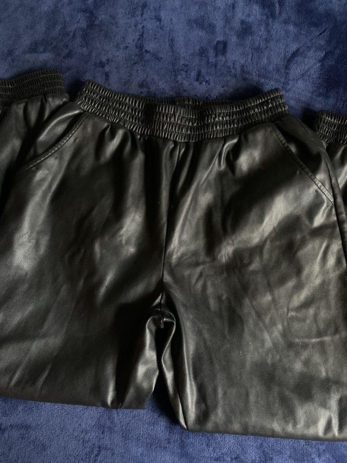 Other Black Faux Leather Joggers Streetwear Fashion Opium Swag 00 Size US 32 / EU 48 - 5 Thumbnail