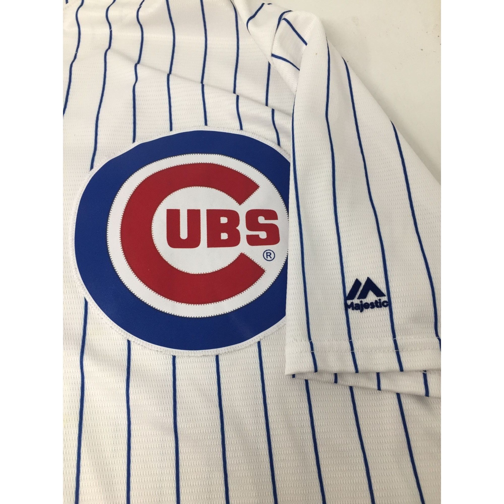 Other Vintage Chicago Cubs Kris Bryant #17 White and Blue Striped Size US XXL / EU 58 / 5 - 7 Thumbnail