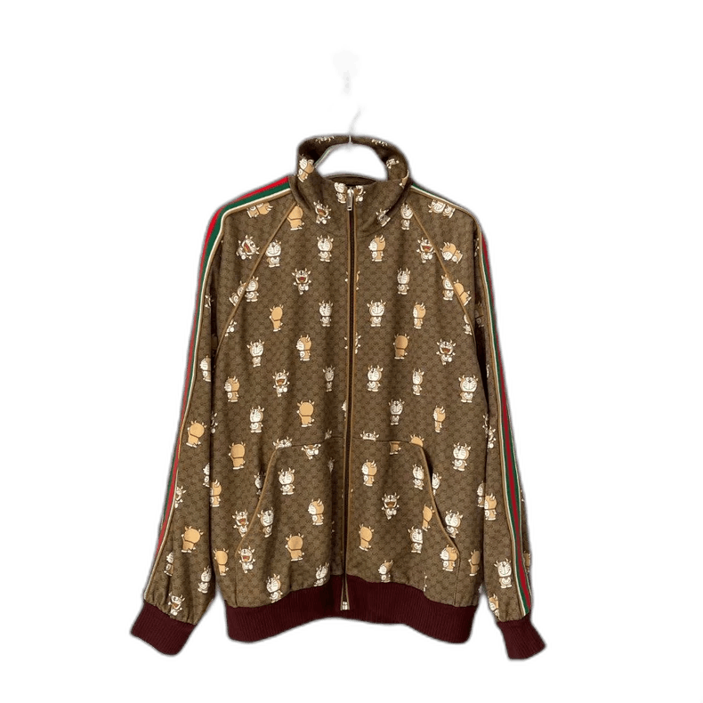 Gucci Gucci Doraemon Print Zip-up Jacket-yf Size US L / EU 52-54 / 3 - 1 Thumbnail