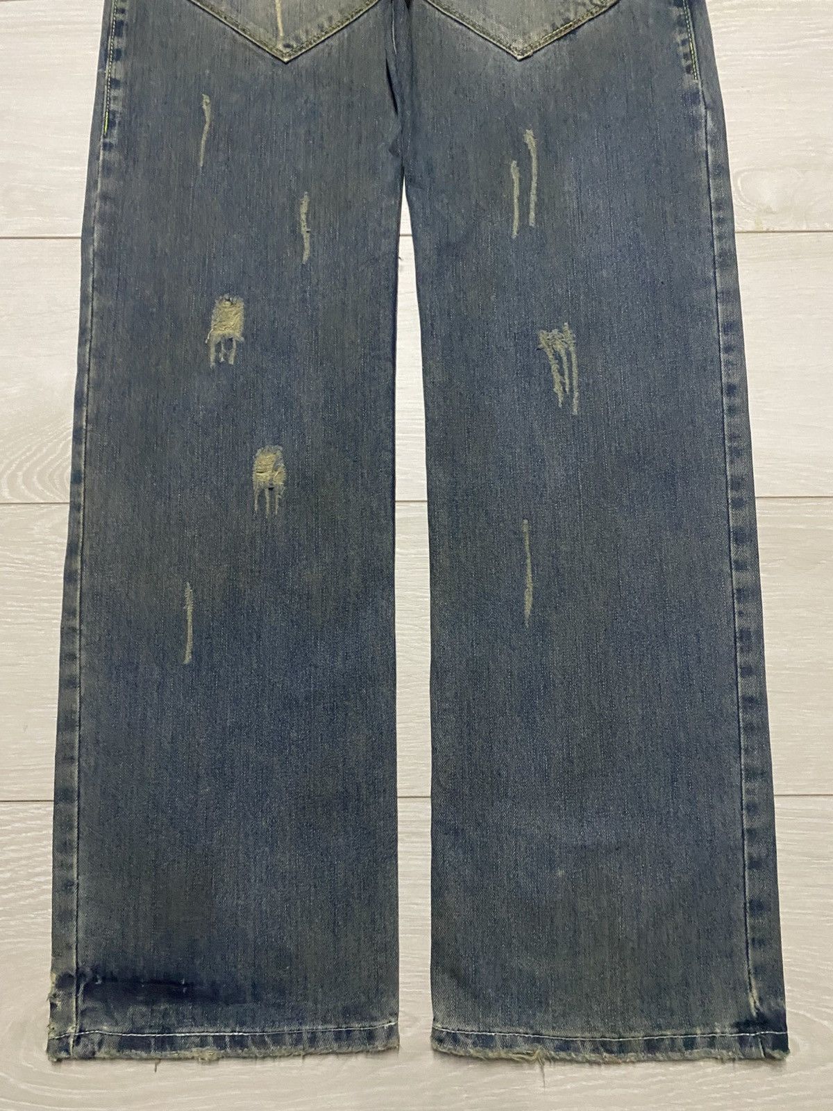 If Six Was Nine Takeshy Kurosawa State of the Art Denim Baggy Jeans Size US 30 / EU 46 - 6 Thumbnail