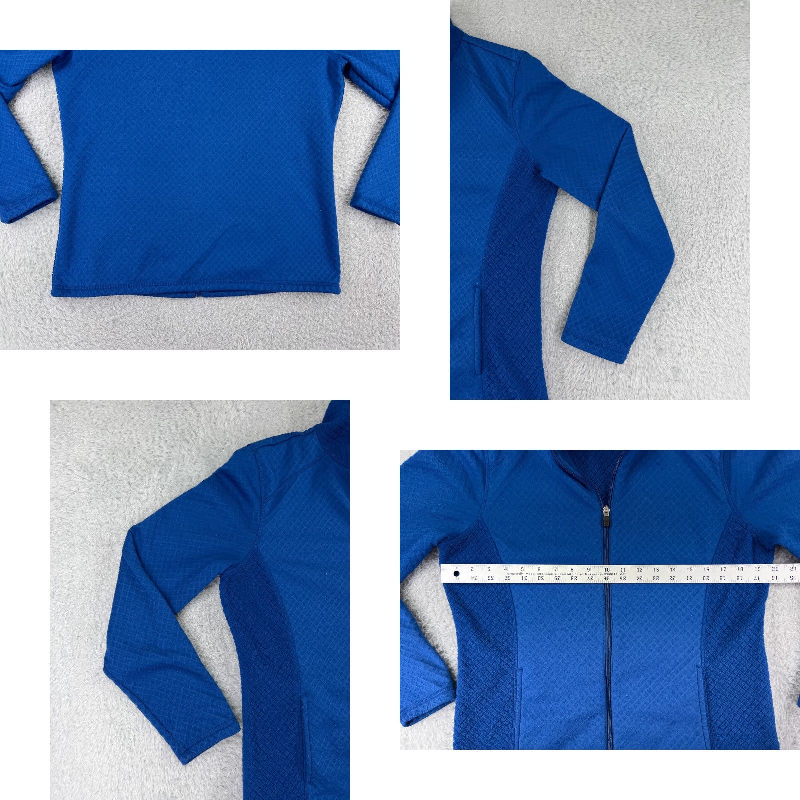 Izod IZOD Sweater Womens Medium Blue Full Zip Mock Neck Polyester Golf Golfer Ladies Shirt Womens M Blue 90s? Size M / US 6-8 / IT 42-44 - 8 Thumbnail