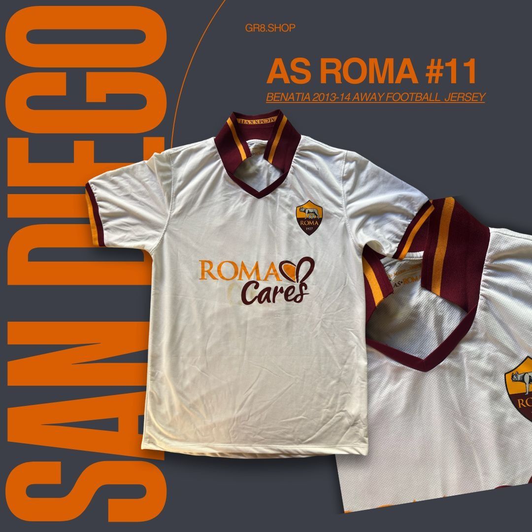 Other AS Roma #11 Benatia 2013-14 Away Football Jersey Short Sleev Size US M / EU 48-50 / 2 - 1 Thumbnail