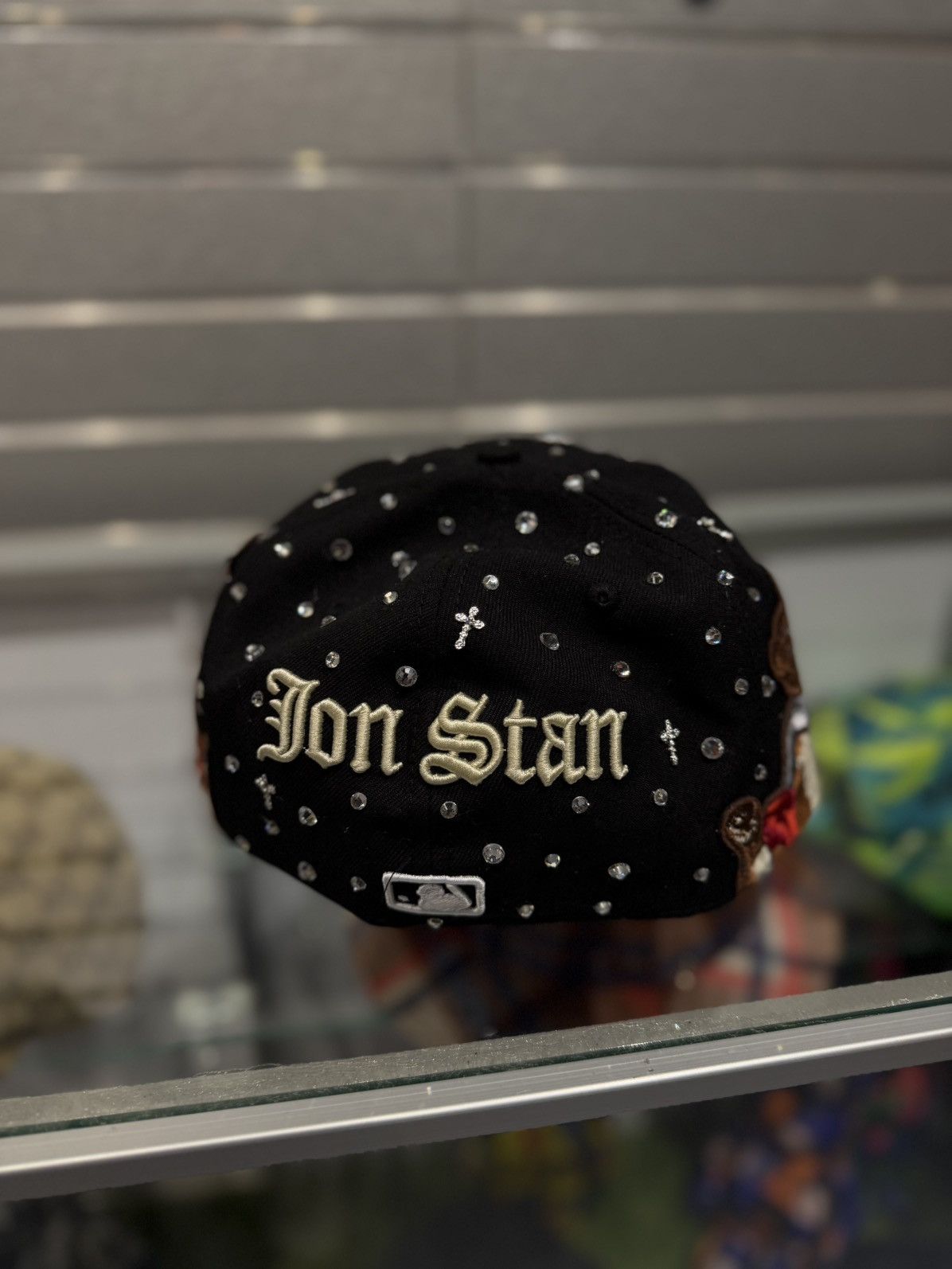 Other PAPE Fitted Hat Stone Crystal Brand New 7 1/2 Size ONE SIZE - 4 Thumbnail