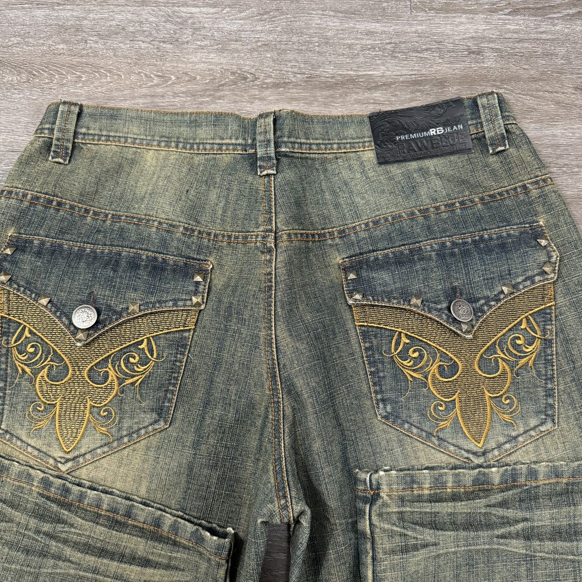 JNCO × Southpole × Vintage Crazy Vintage y2k Raw blue cybergoth archive embroidered Size US 34 / EU 50 - 4 Thumbnail