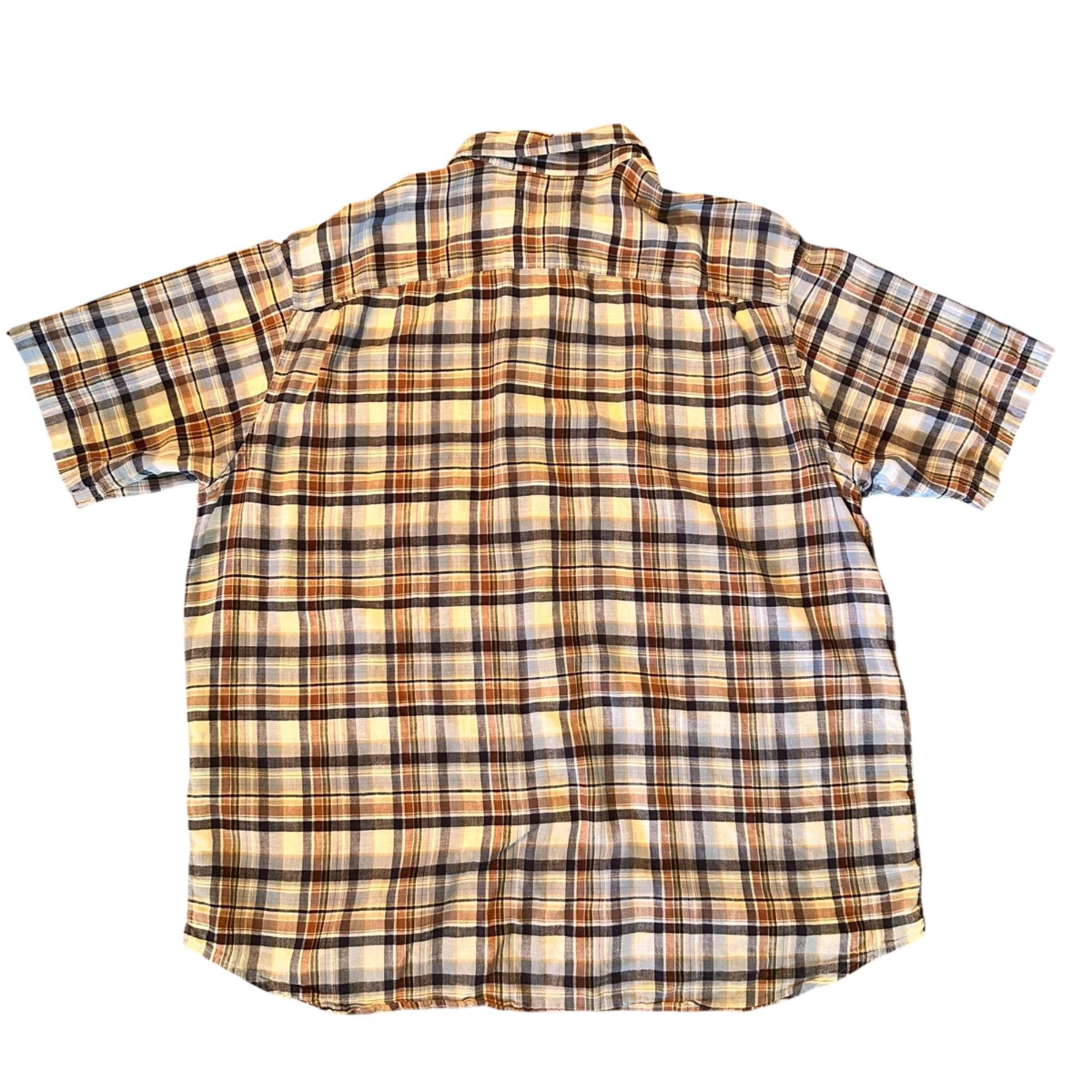 Eddie Bauer Vintage Eddie Bauer Grunge Single Stitch Button Up Linen Ble Size US XL / EU 56 / 4 - 6 Thumbnail