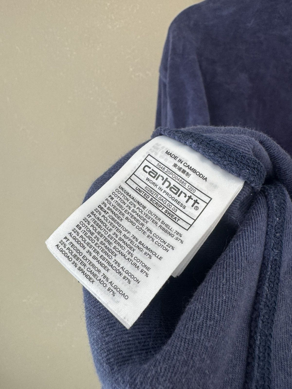 Carhartt Carhartt WIP United Script Sweat Velvet Velour Crewneck Size US L / EU 52-54 / 3 - 4 Thumbnail