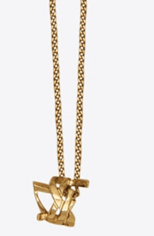 Saint Laurent Paris o1bcso1str1224 Size: OS/Opyum Twist Necklace in Golden Size ONE SIZE - 2 Thumbnail