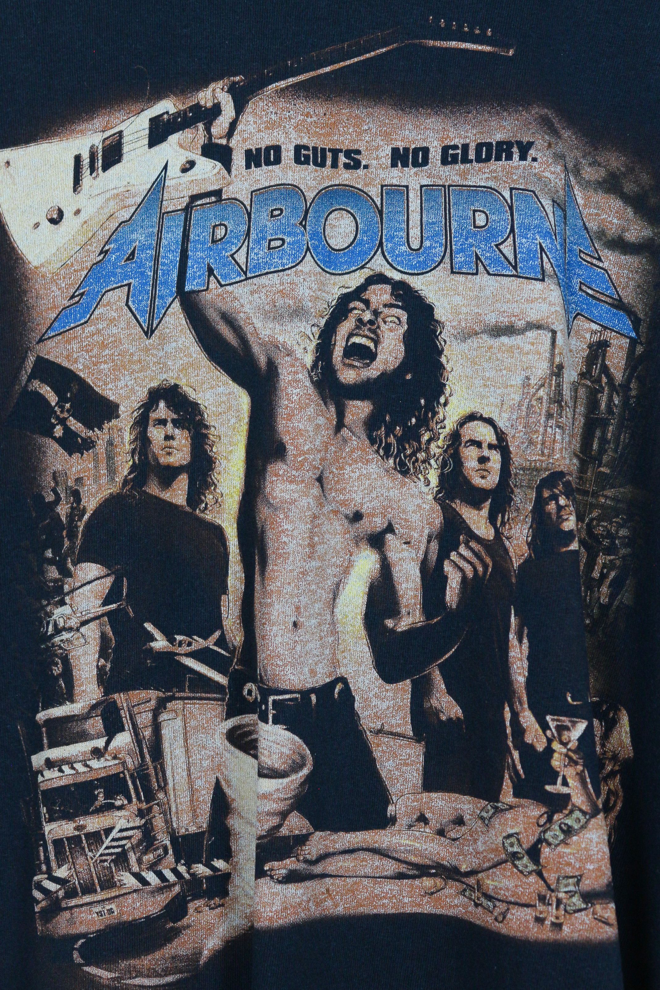 Band Tees Airbourne No Guts No Glory Tour Merch Graphic Tee Shirt Y2K Size US M / EU 48-50 / 2 - 2 Thumbnail