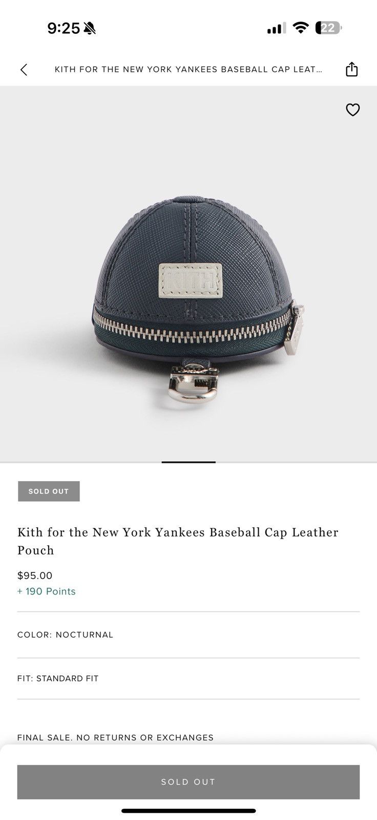 Kith × New York Yankees Kith x New York Yankees Baseball Cap Leather Pouch Size ONE SIZE - 7 Thumbnail