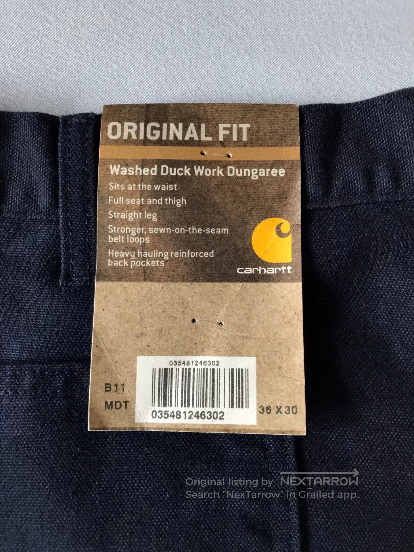 Carhartt Carhartt B11 MDT Washed Canvas Work Pants. Size US 36 / EU 52 - 8 Thumbnail