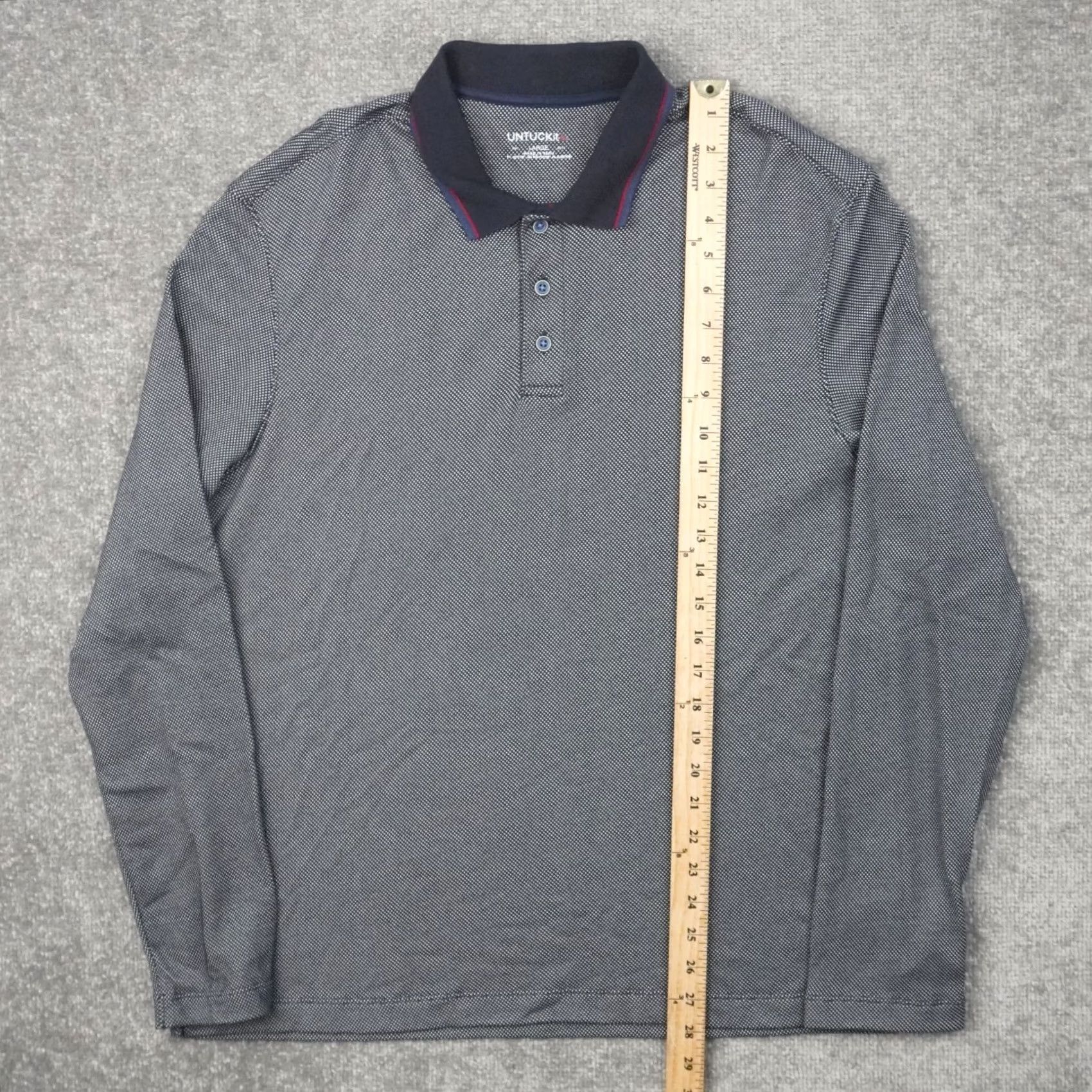 UNTUCKit UNTUCKit Polo Shirt Men L Multicolor Long Sleeve Collared Button Tee Shirt Size US L / EU 52-54 / 3 - 3 Thumbnail