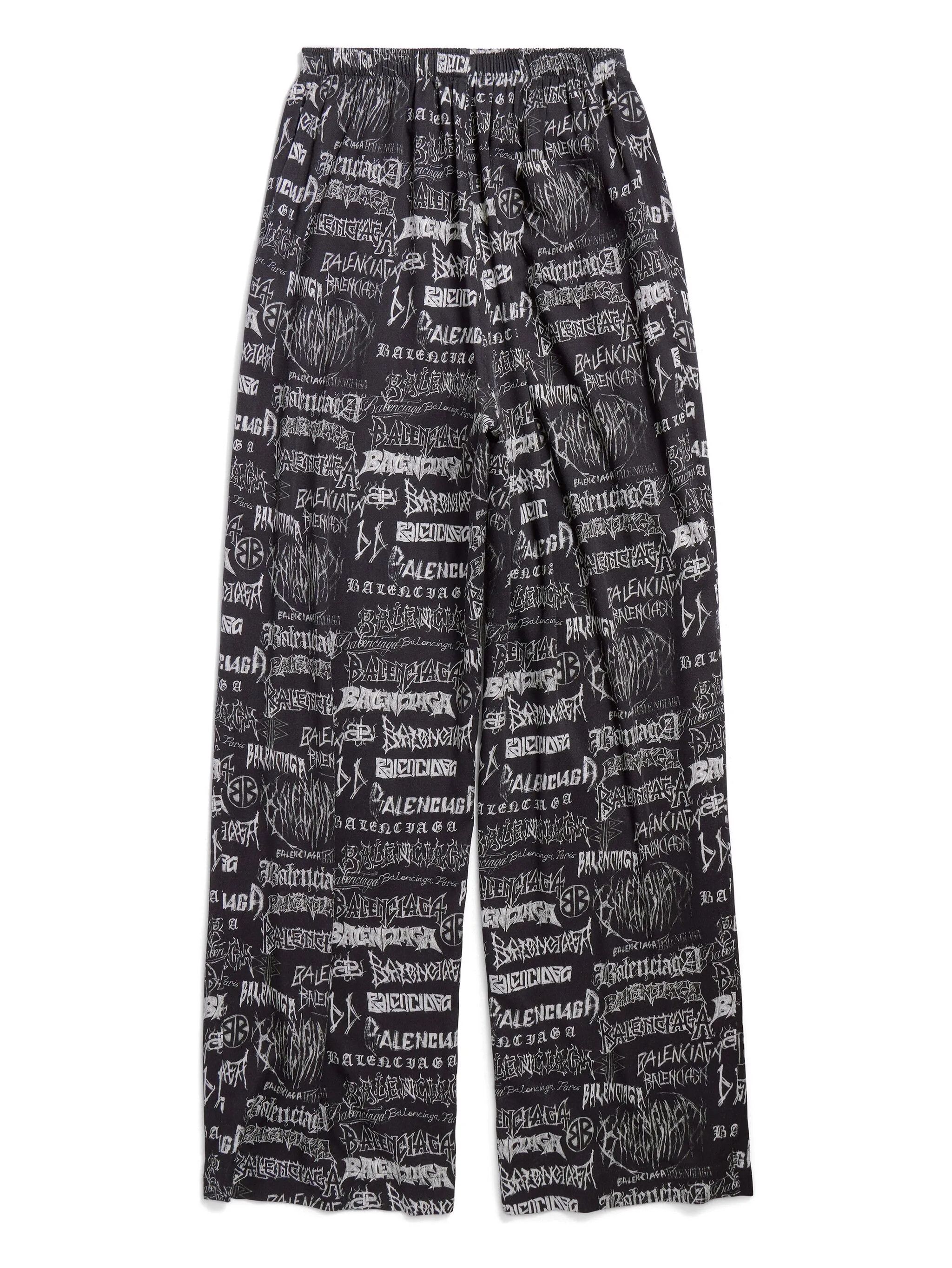 Balenciaga o1s1rm0725 DIY Metal Allover Pyjama Pant in Black Size US 30 / EU 46 - 5 Thumbnail