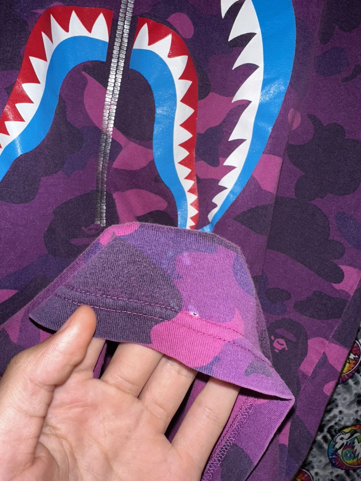 Bape Color Camo Shark Tee Size US L / EU 52-54 / 3 - 10 Thumbnail