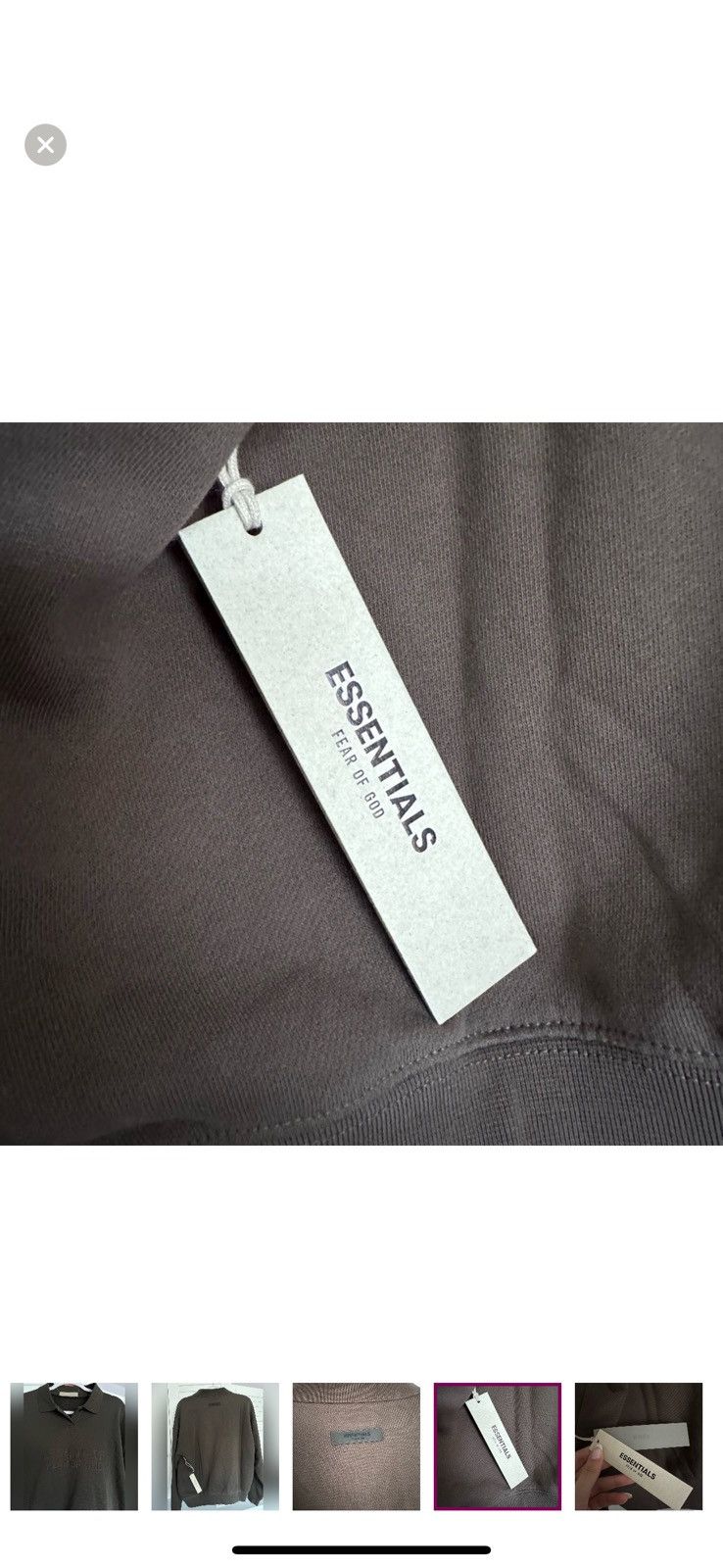 Essentials Essentials Long Sleeve Polo Size S / US 4 / IT 40 - 6 Thumbnail