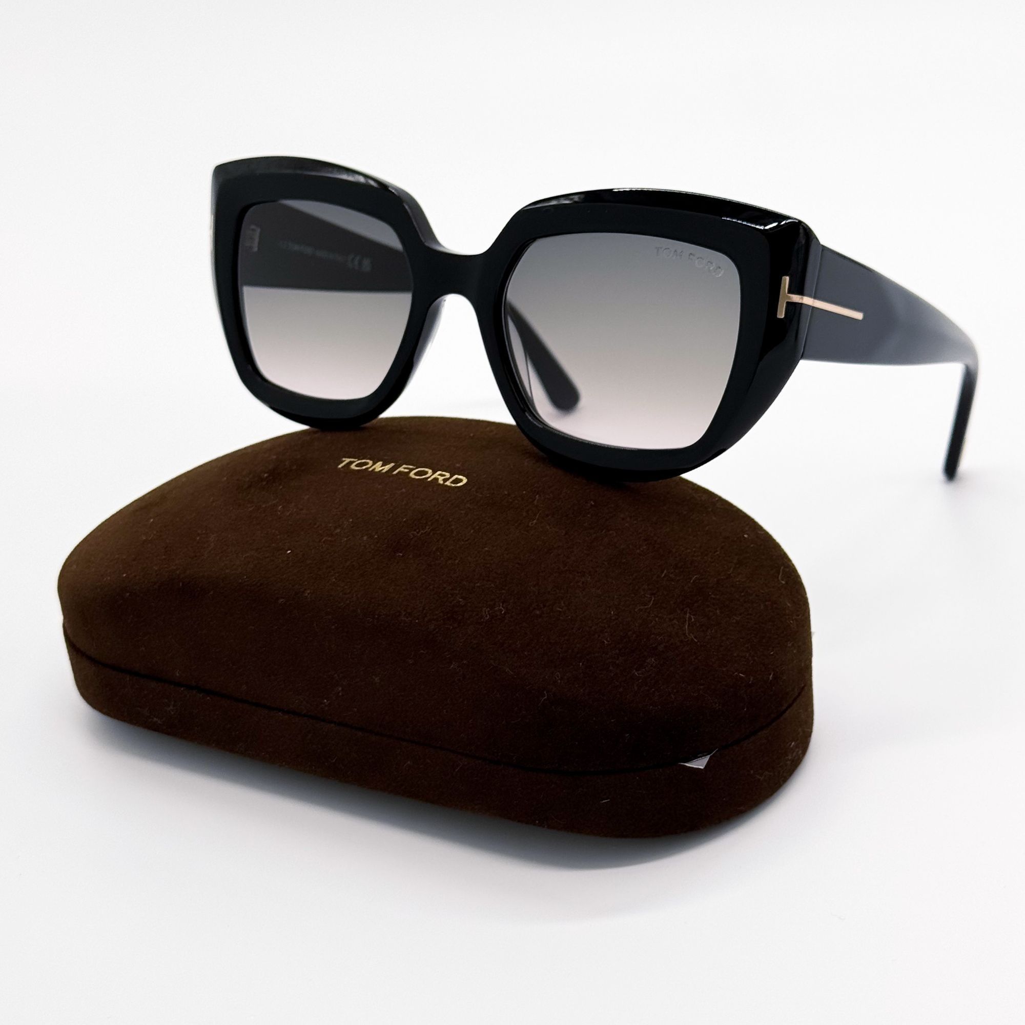Tom Ford NEW TOM FORD SUNGLASSES SALTZMAN TF1192 01B WOMEN BLACK Size ONE SIZE - 1 Thumbnail