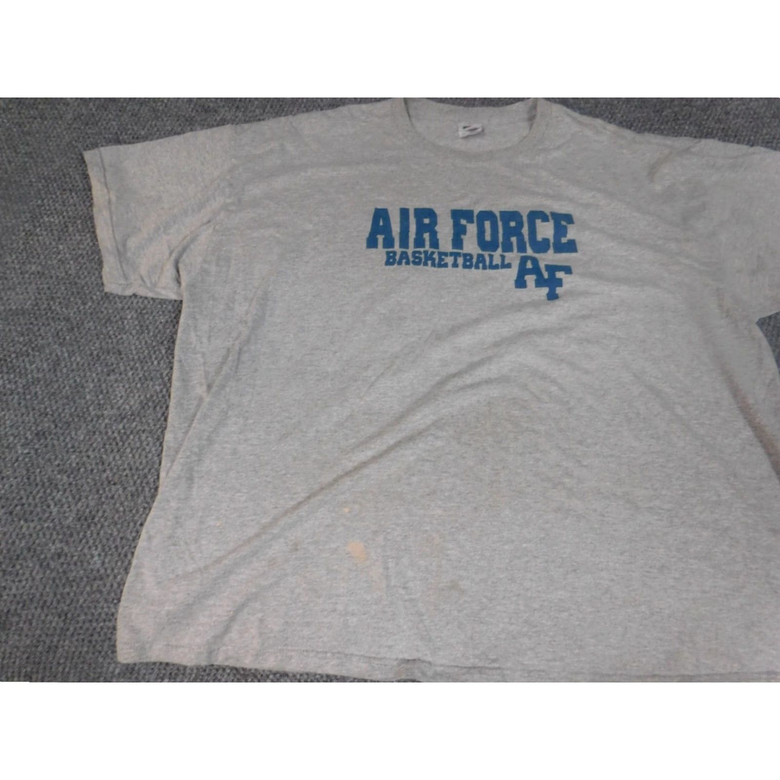 Fruit Of The Loom Air Force Basketball Mens Shirt 3XL Gray Graphic Sports Athletic Crew Neck Short Sleeve Fruit of the Loom T-Shirt Mens USA 90s? Size US XXL / EU 58 / 5 - 3 Thumbnail