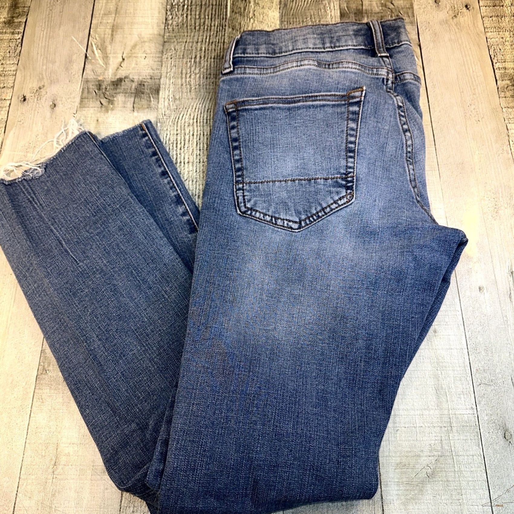 Vintage Aéropostale Jeans 29 Mens Straight Mid Rise Medium Wash Denim Regular Stretch Button Zip Cotton Blend Blue Branding: Aeropostale? Size US 29 - 4 Thumbnail