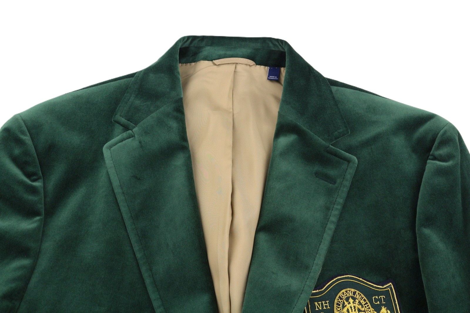 Gant VELVET CLUB EU54 Tartan Green Notch Blazer 87327 Size 44R - 5 Thumbnail