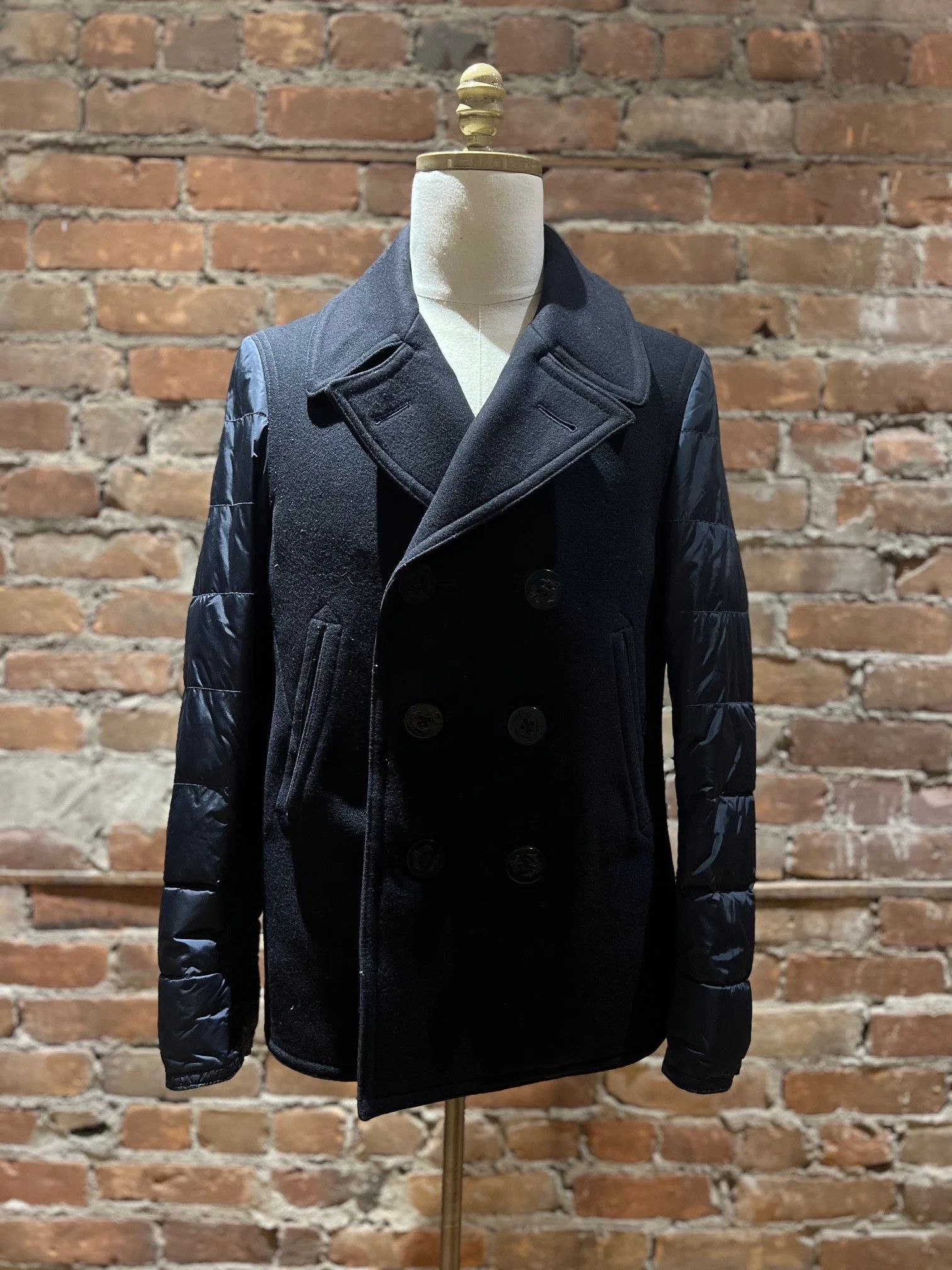 Moncler Moncler Hybrid Wool Body / Down-Quilted Sleeve Jacket Size US M / EU 48-50 / 2 - 1 Thumbnail
