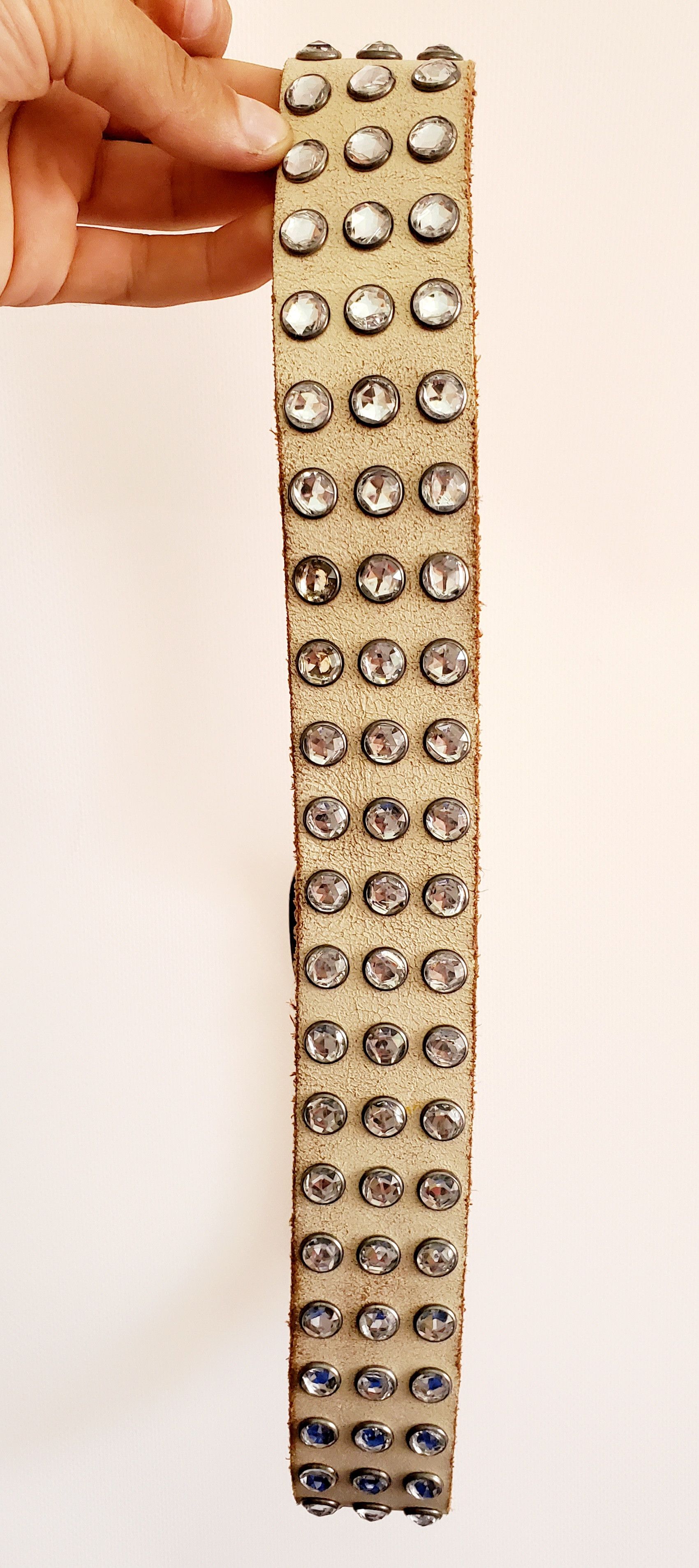 Japanese Brand × Vintage Steel Leather Studded Belt size 29-31 107 cm Size 30 - 4 Thumbnail