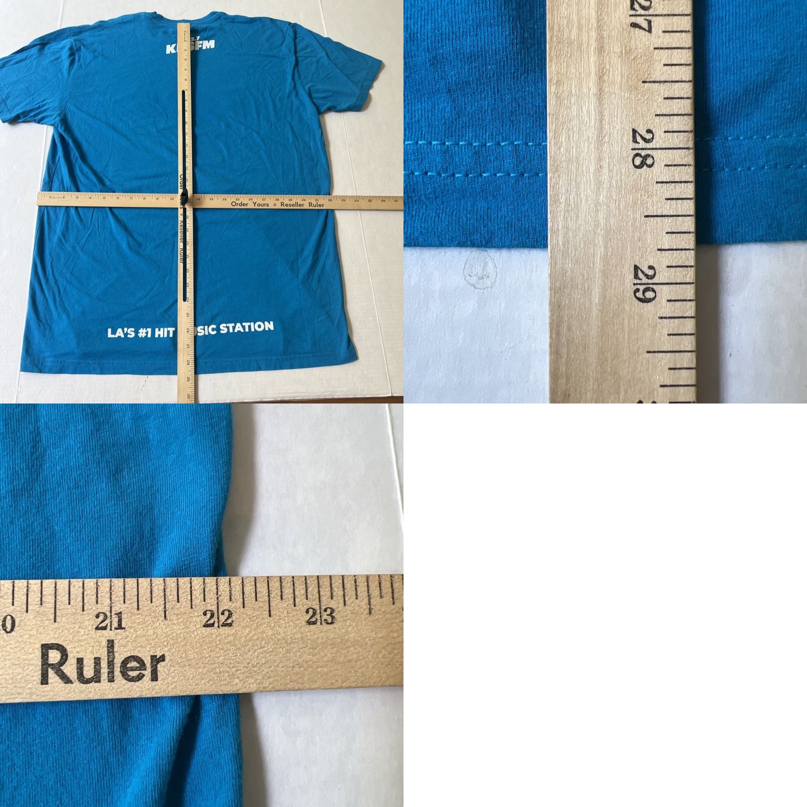 Next Level VINTAGE KIIS FM Radio 102.7 Rainbow Logo Shirt XL Blue Next Level Men Short Sleeve Crew Neck Graphic Print Concert/Never Worn Size US XL / EU 56 / 4 - 8 Thumbnail