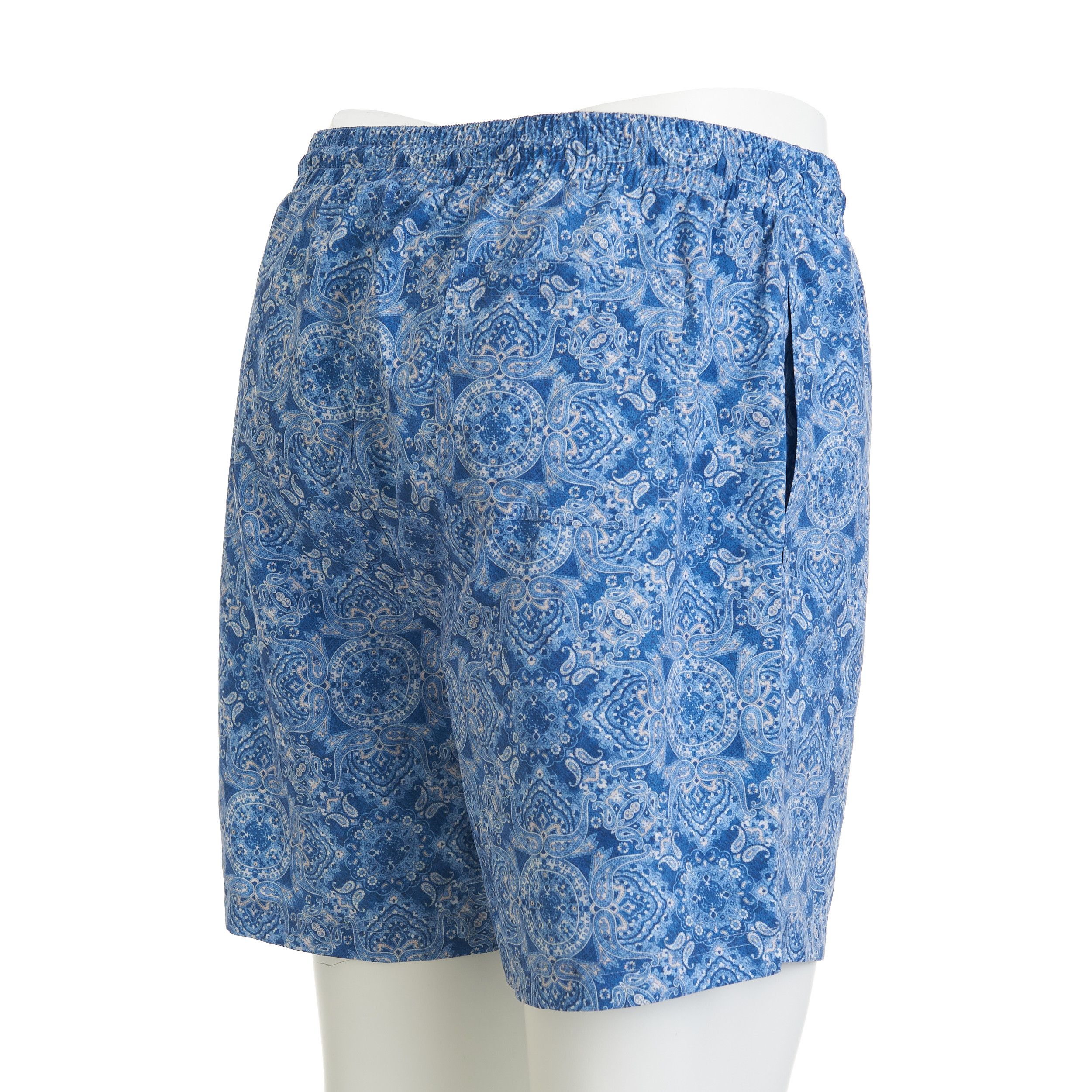 Brunello Cucinelli Swim Shorts With Paisley Print & Logo Embroidery Size L Size US 34 / EU 50 - 6 Thumbnail