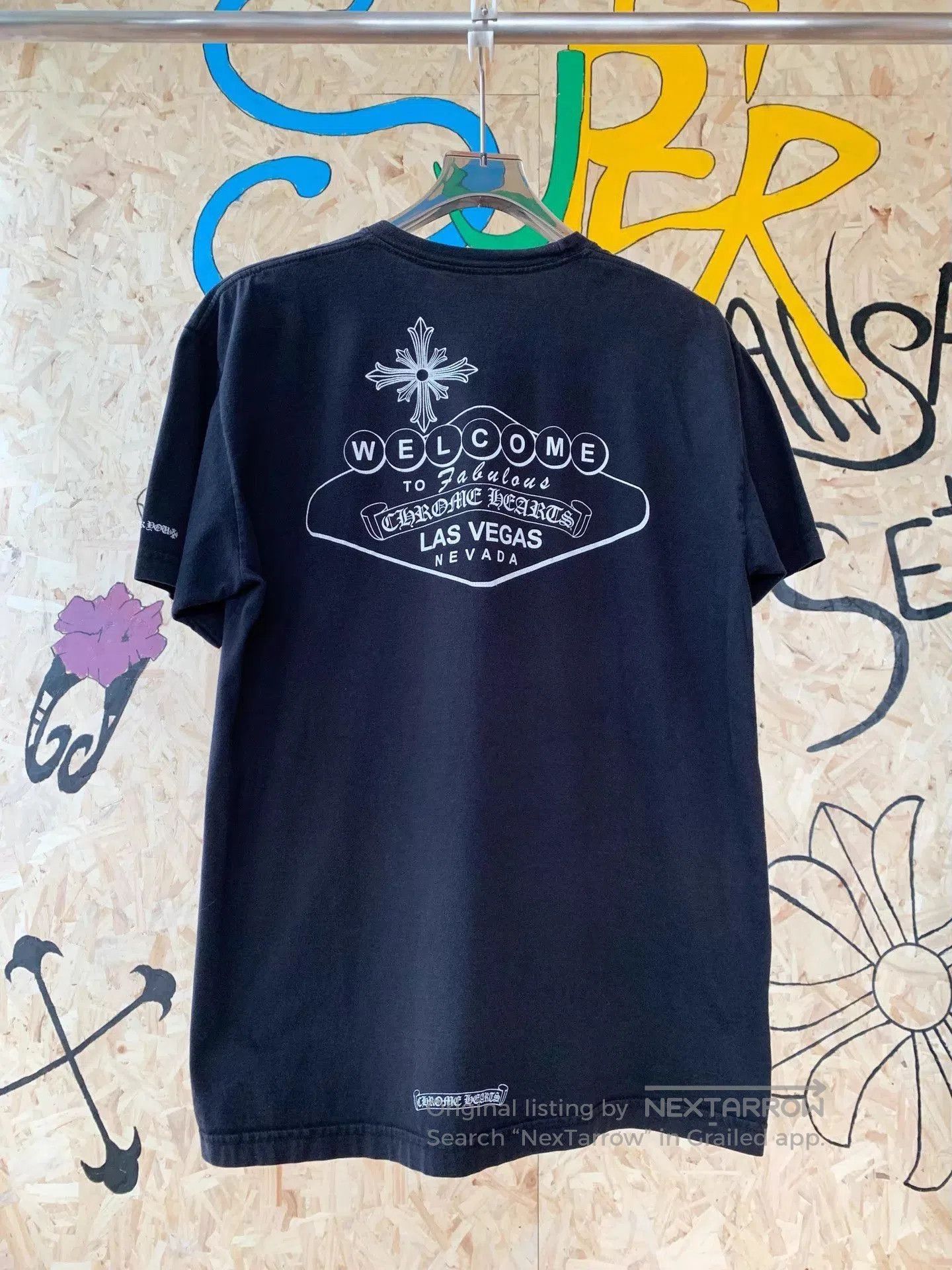 Chrome Hearts Black Short-Sleeve T-Shirt with Pocket (XL). Size US XL / EU 56 / 4 - 7 Thumbnail