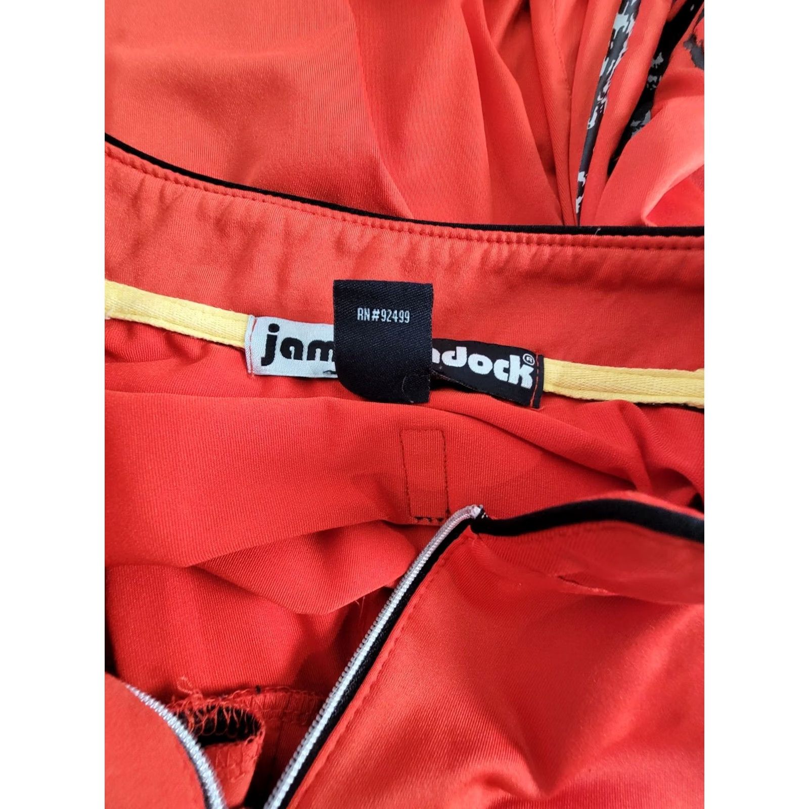 Vintage Jamie Sadock Womens Golf Shirt Medium Red 1/4 Zip Preppy Performance Activewear Shirt Women Red Golf 1/4 Zip Pullover Mock Neck Long Sleeve Striped? Size M / US 6-8 / IT 42-44 - 4 Thumbnail
