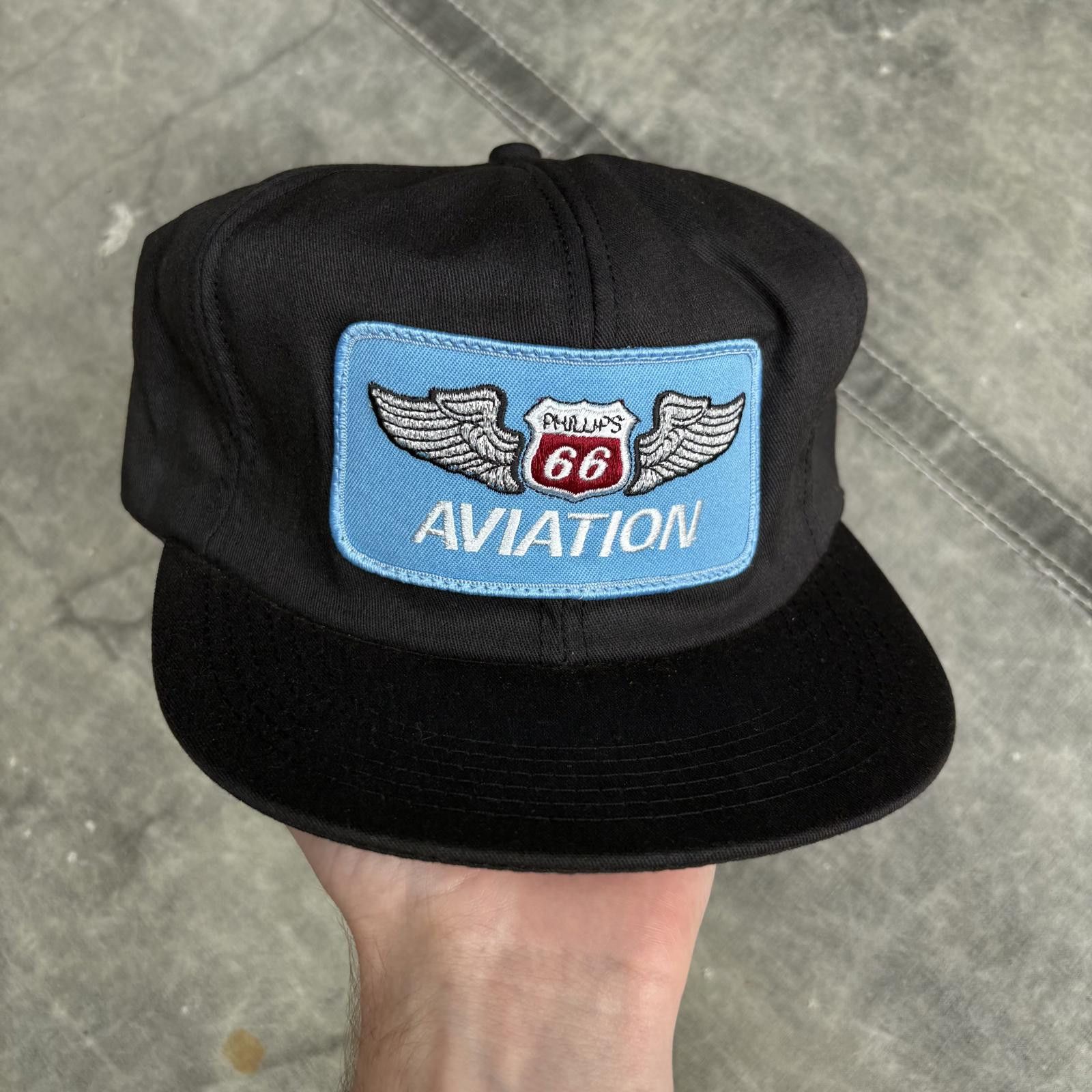 Vintage Vintage 80s Phillips 66 Aviation Patch SnapBack Hat Size ONE SIZE - 1 Thumbnail