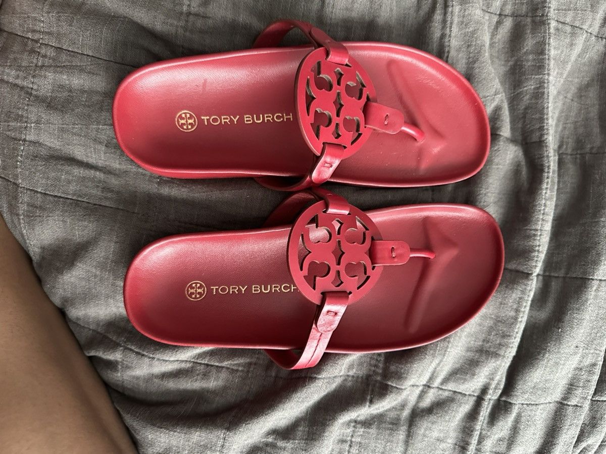 Tory Burch Red Tory Burch Sandals Size US 7.5 / IT 37.5 - 1 Thumbnail