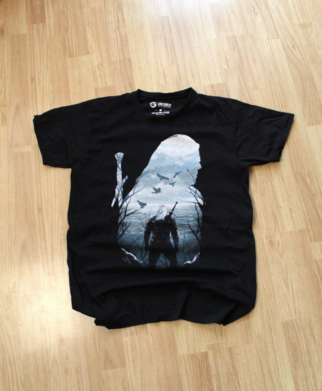 Playstation 🔥 Witcher 3 Promo Game Lootchest Moovie Shirt Microsoft Xbox Size US M / EU 48-50 / 2 - 1 Thumbnail
