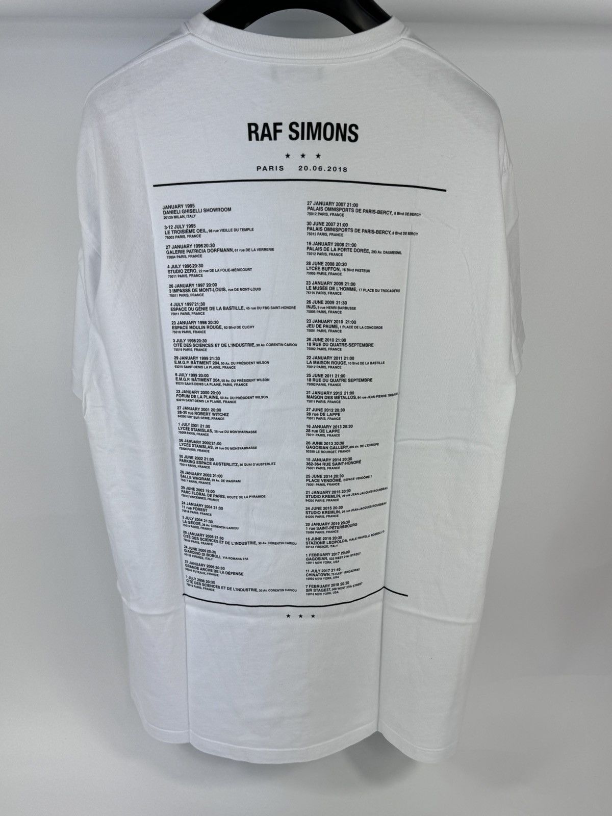 Raf Simons PARIS PRINT T-SHIRT Size US L / EU 52-54 / 3 - 2 Thumbnail