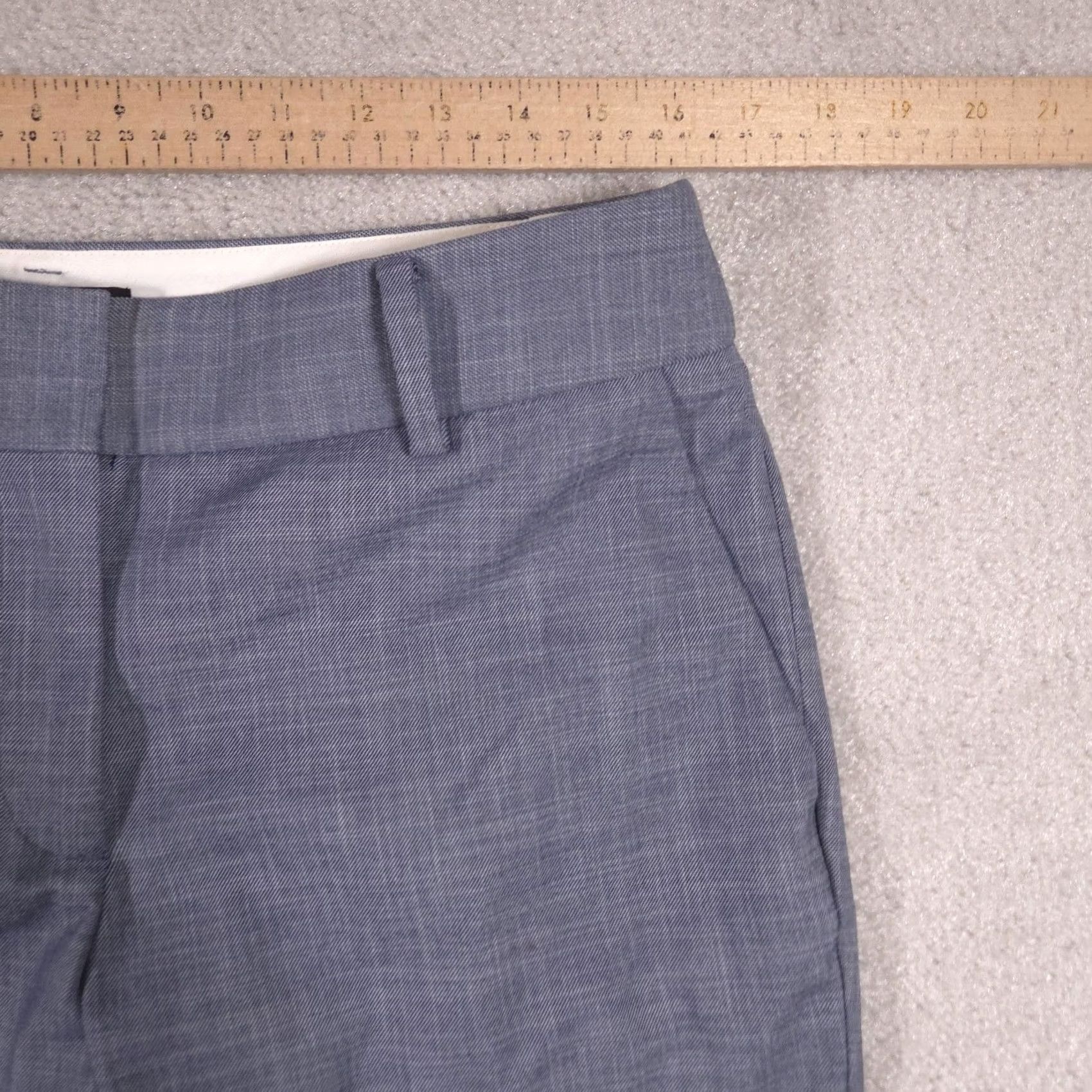 Talbots Talbots Pants Womens 10 Gray Hampshire Ankle Twill Slim Zip Stretch Work Size 32" / US 10 / IT 46 - 6 Thumbnail
