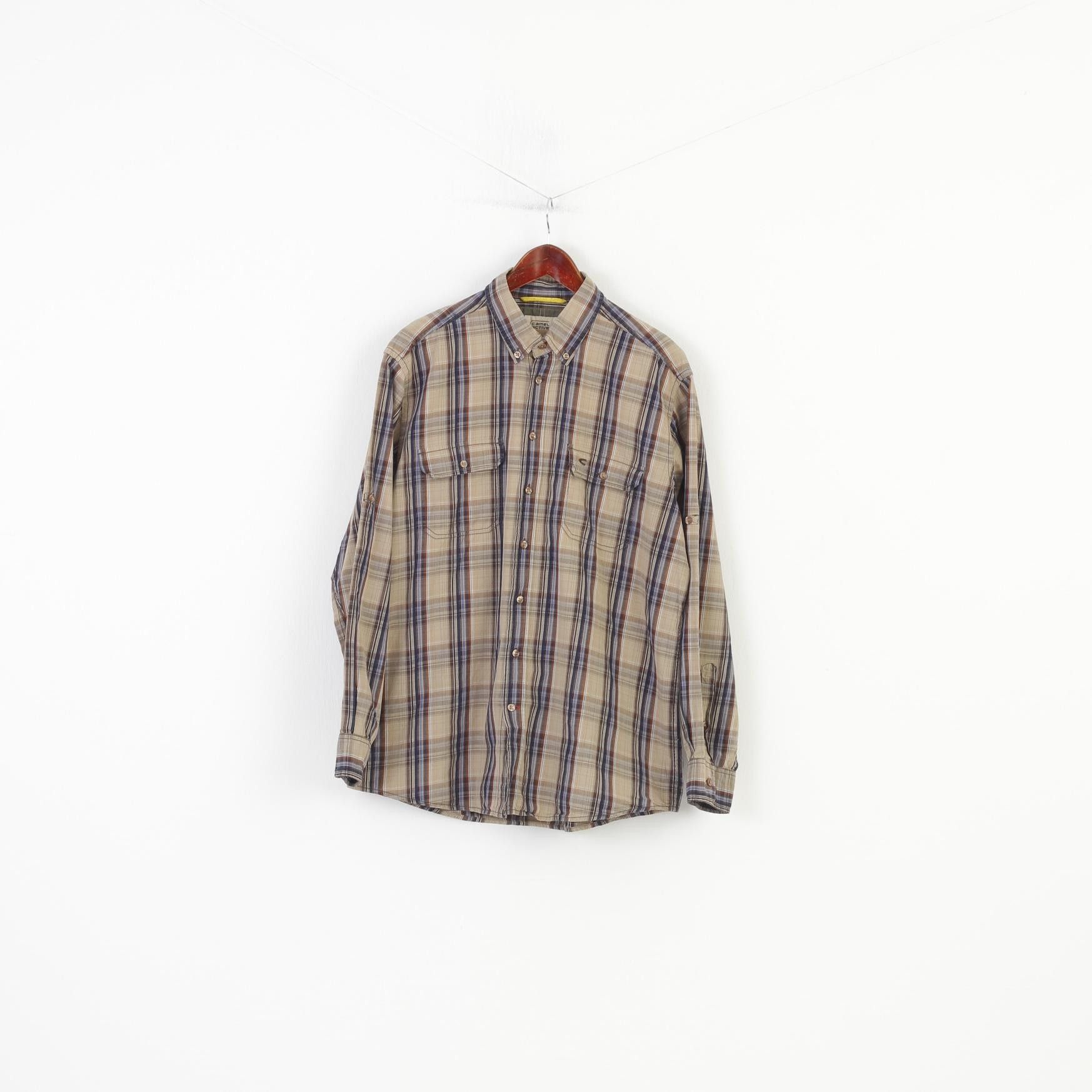 camel active Camel Active Men L Casual Shirt Checkered Long Sleeve 4134 Size US L / EU 52-54 / 3 - 1 Thumbnail