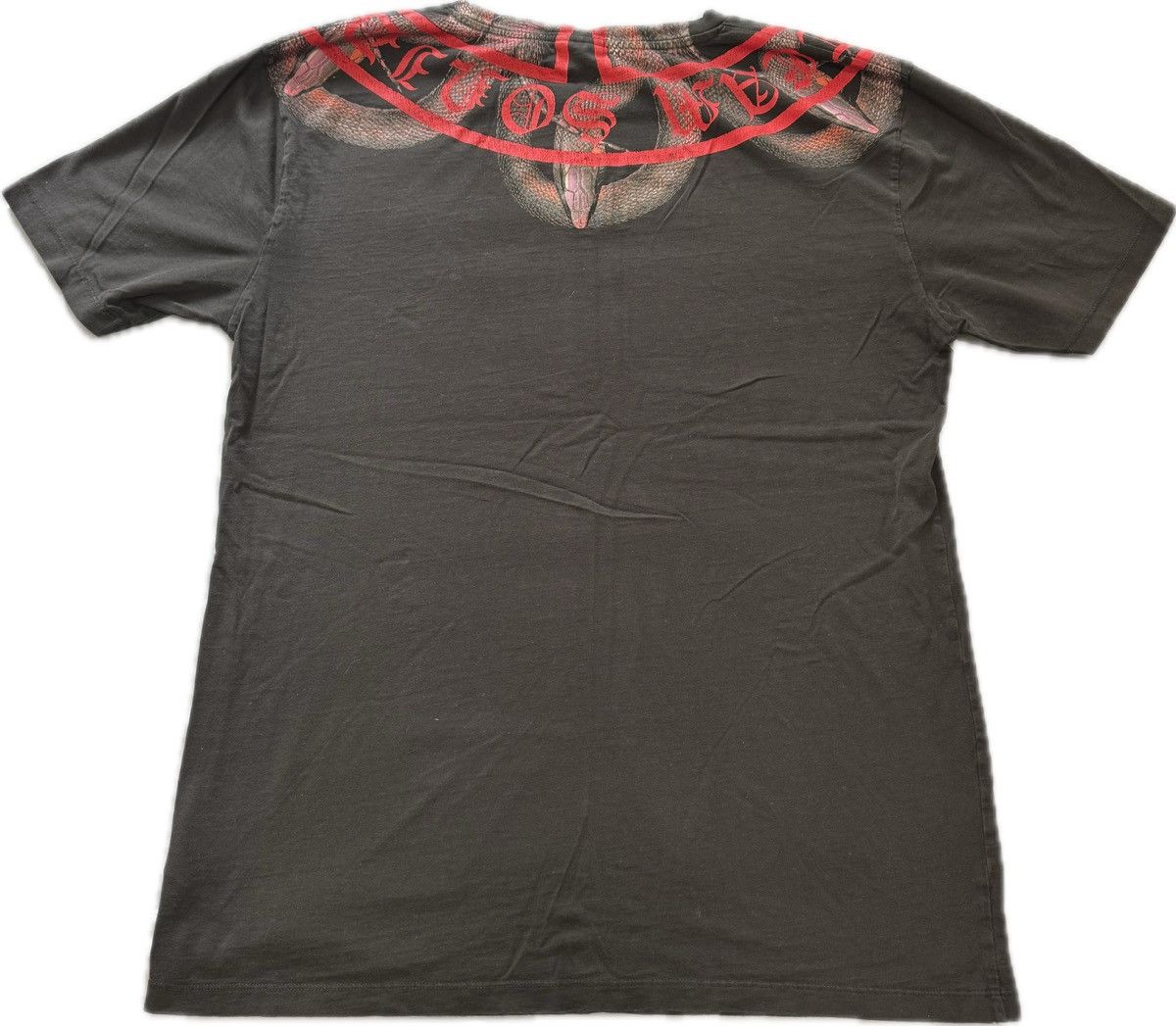 NWT MARCELO BURLON Snakes Black Cotton Regular Fit Pullover