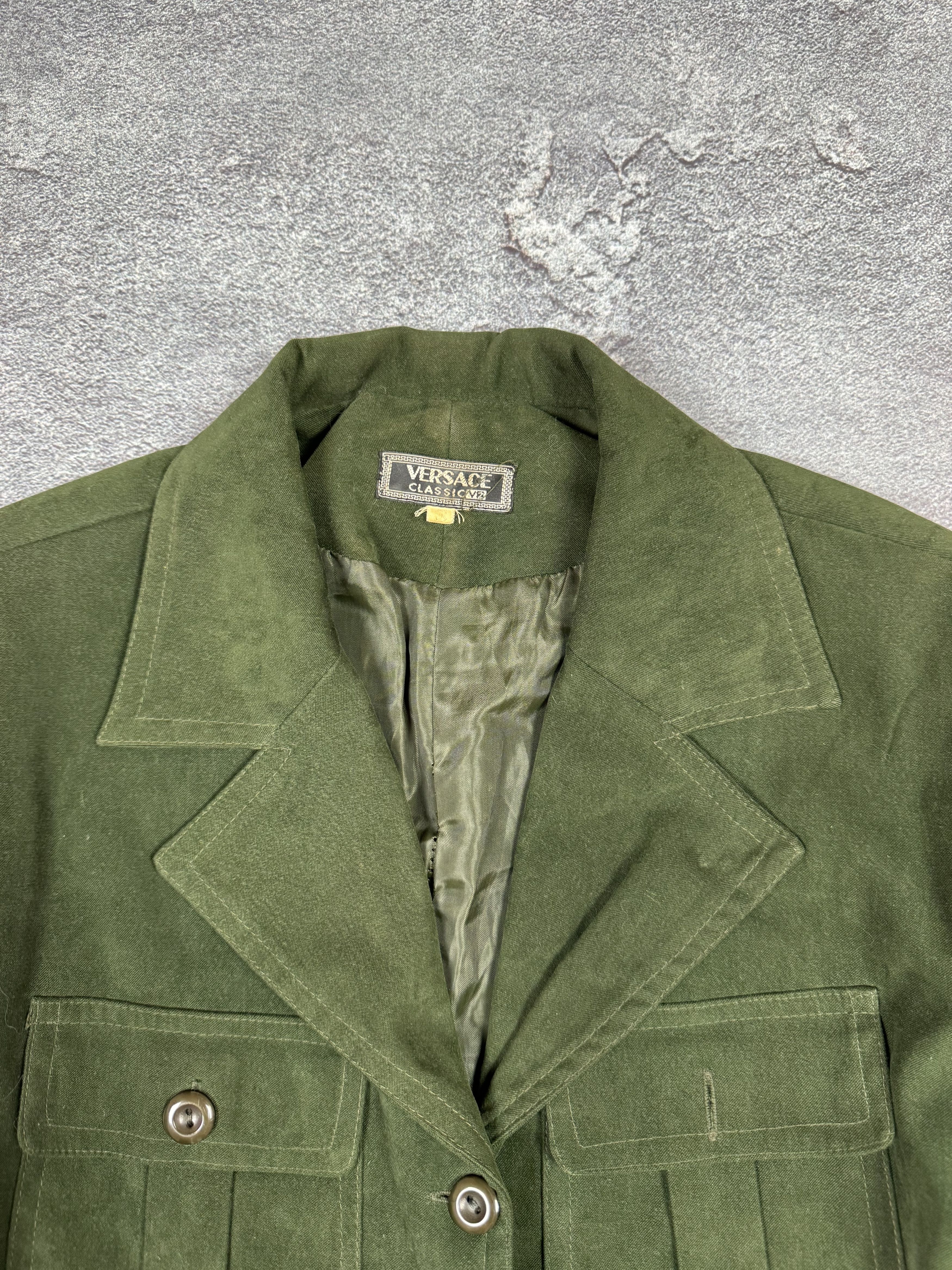 Versace Jeans Couture Versace Jeans Couture Green Blazer Jacket Size M Size M / US 6-8 / IT 42-44 - 4 Thumbnail