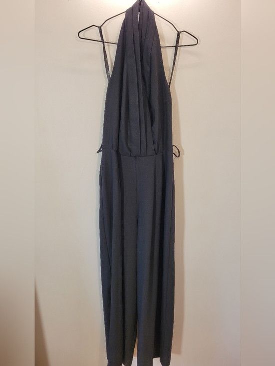 Joseph Ribkoff Joseph Ribkoff Vintage Gold Label Black Halter Jumpsuit - 8 Size 30" / US 8 / IT 44 - 2 Thumbnail