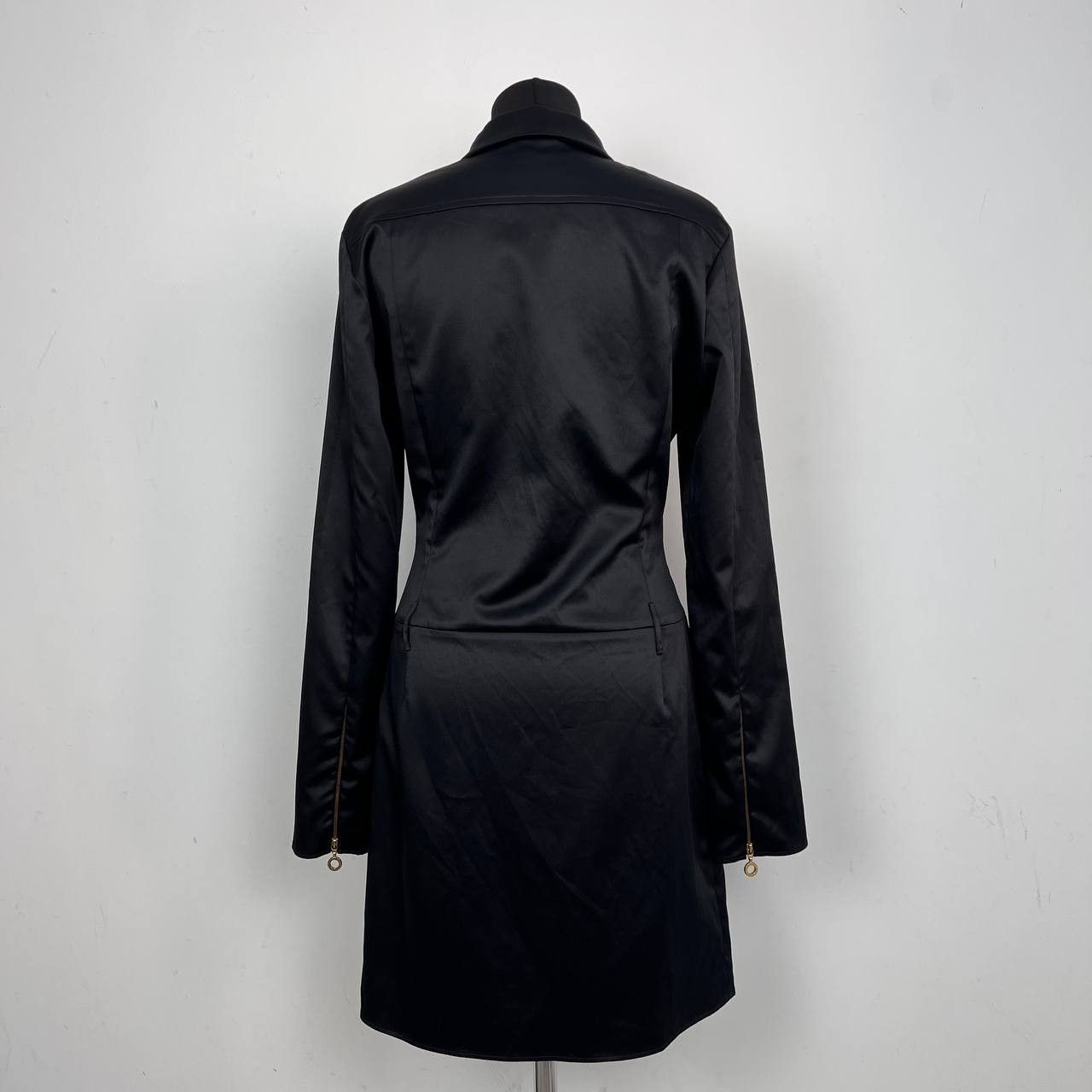 Versace Jeans Couture Versace Black Coat Jacket Full Zip Gold Tone Hardware Size M / US 6-8 / IT 42-44 - 5 Thumbnail
