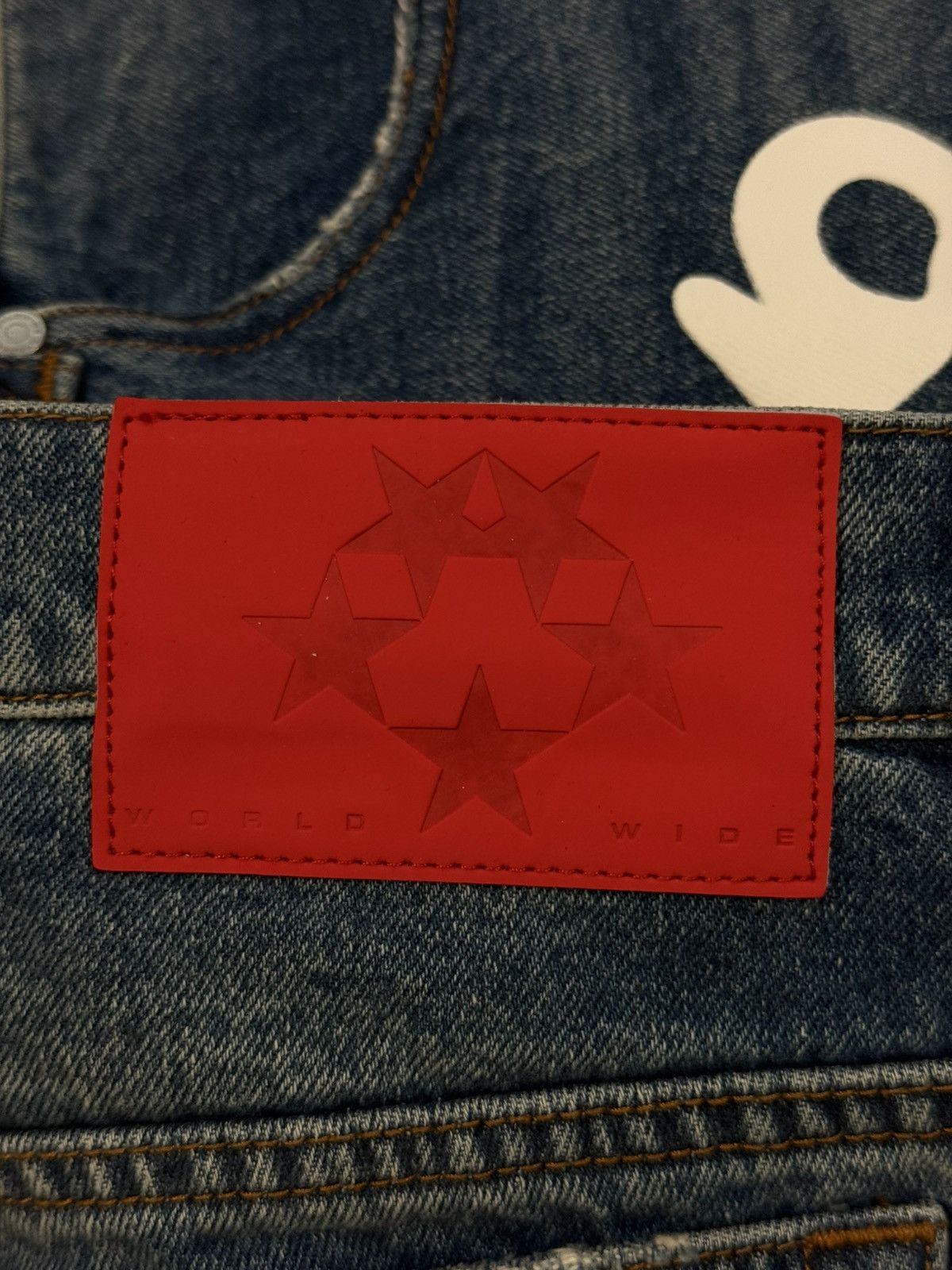 Sp5der Sp5der Worldwide Beluga Denim Jeans Size 32 (NEW) Size US 32 / EU 48 - 9 Thumbnail