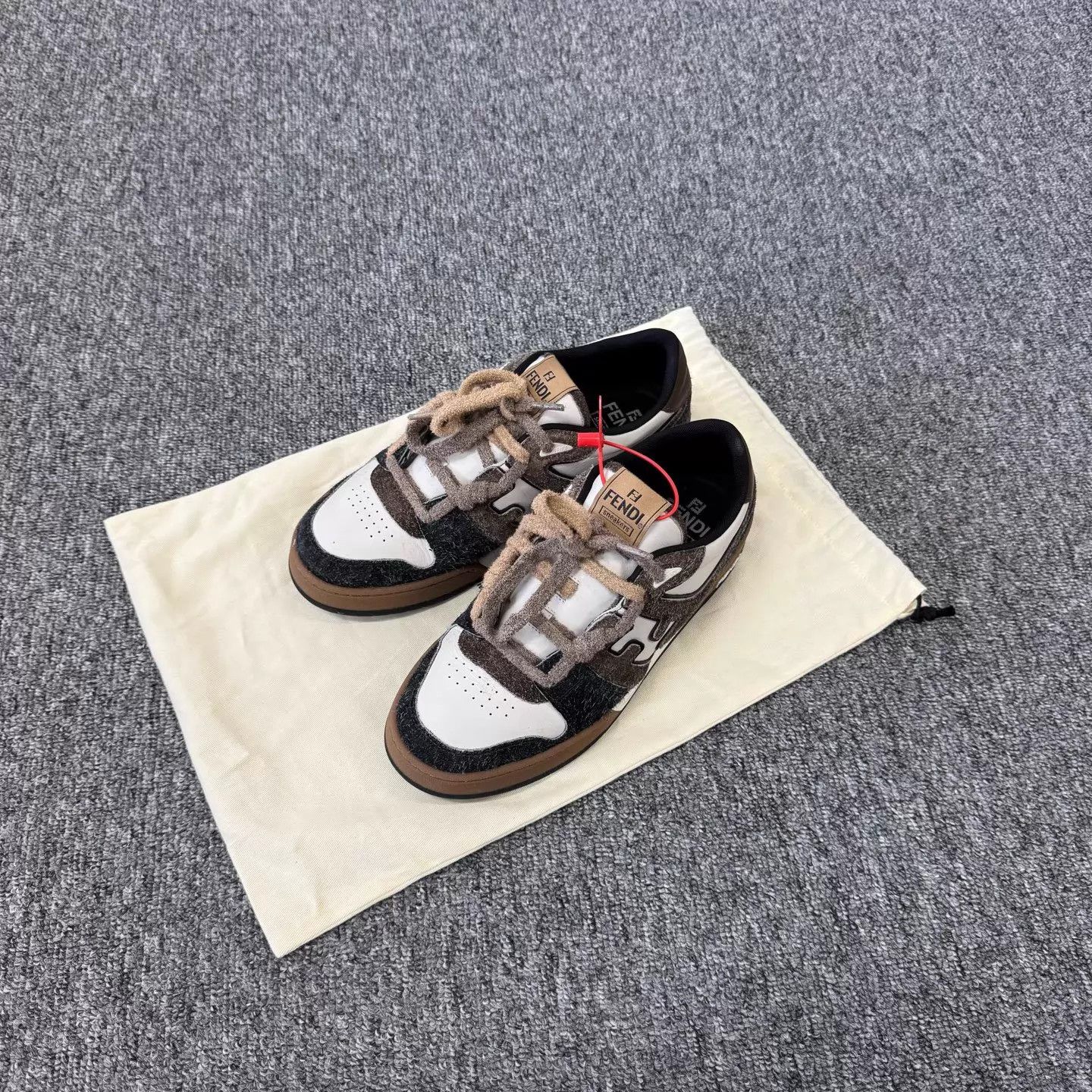 Fendi Fendi Match Suede/Calfskin Slip-On Low-Top Sneaker 41 99New Size US 7 / EU 40 - 1 Thumbnail
