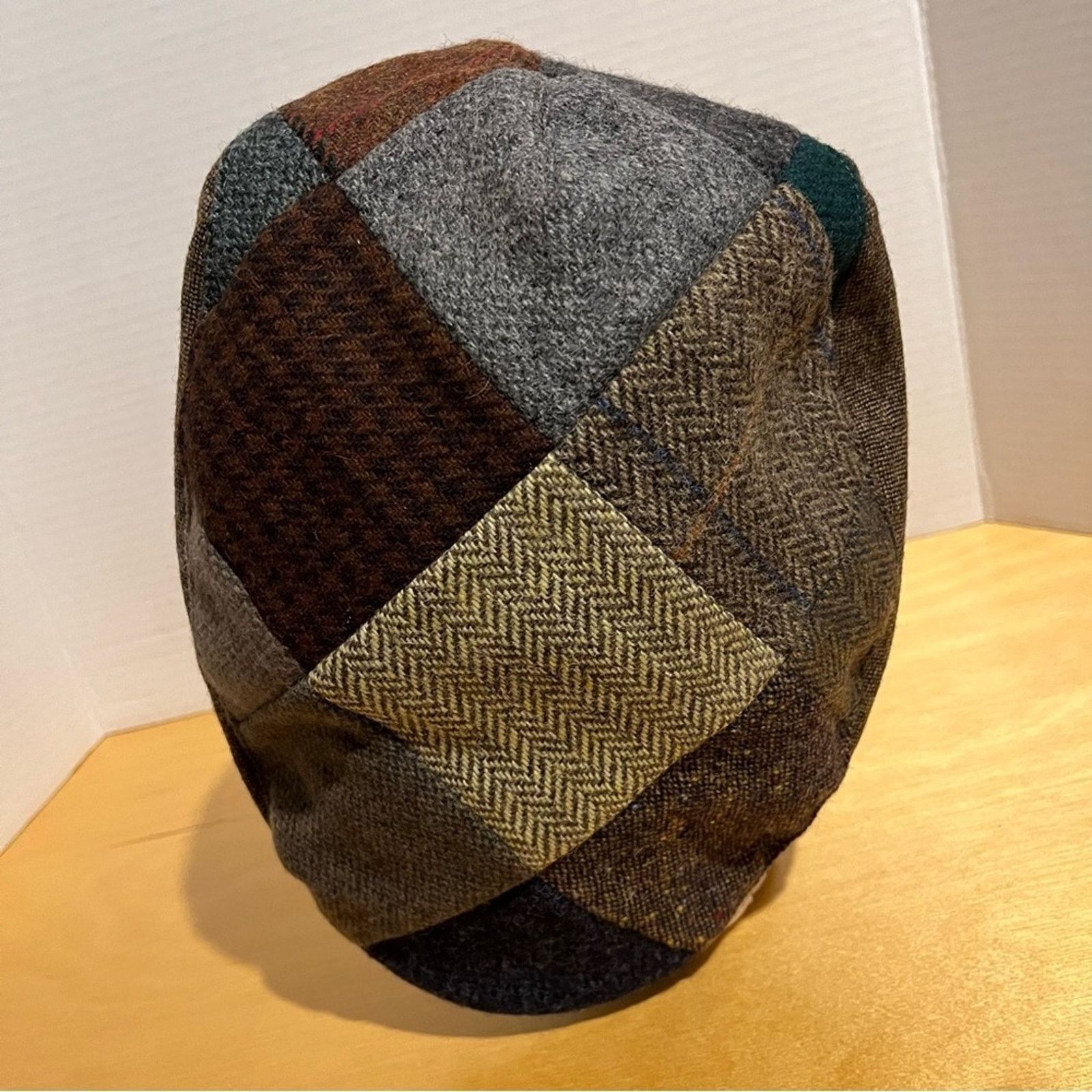 Other Hanna Hats NWT Donegal Ireland Wool Patchwork Newsboy Sz XL Size ONE SIZE - 5 Thumbnail