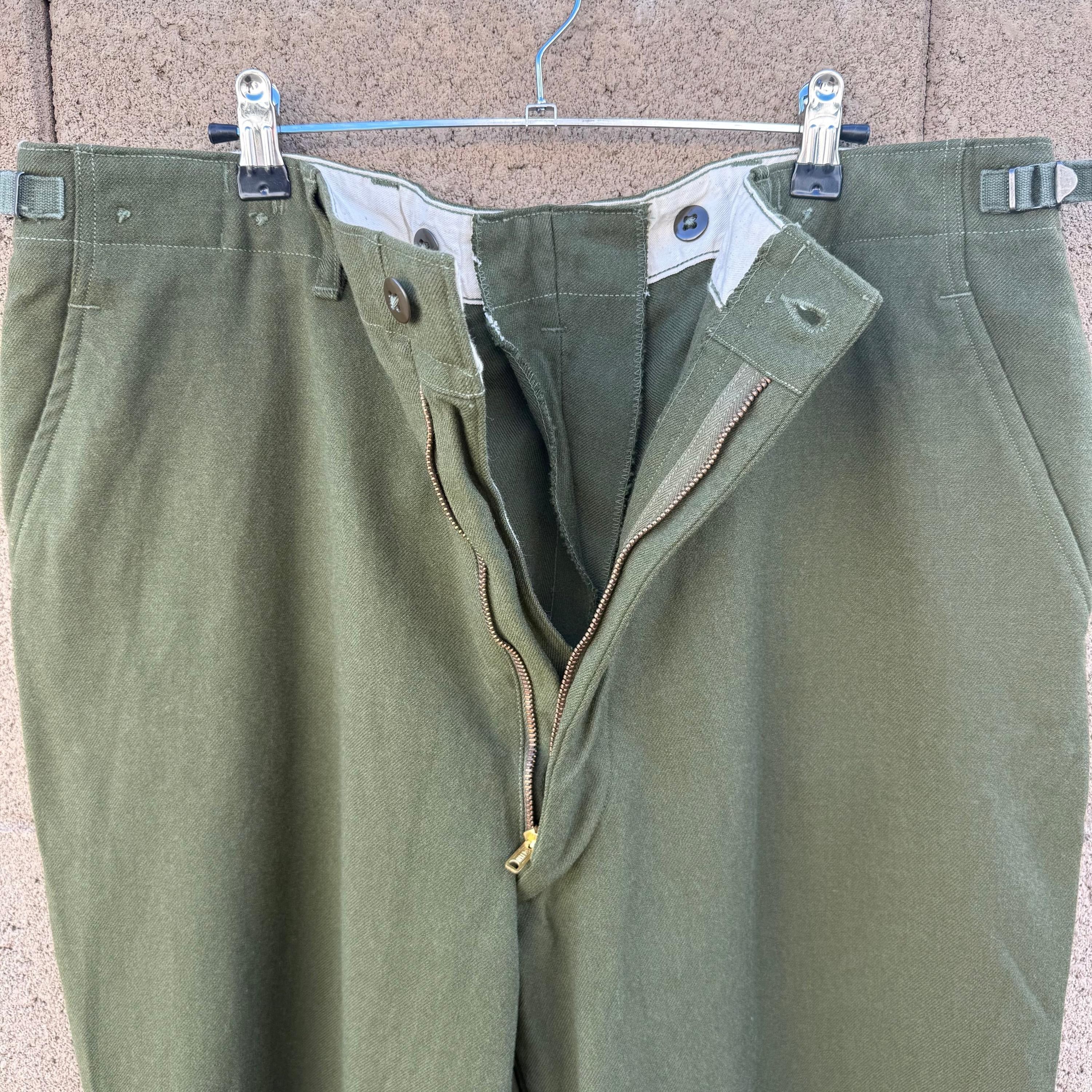 Vintage 50's US Military Wool Field M-51 Trousers Size US 38 / EU 54 - 5 Thumbnail