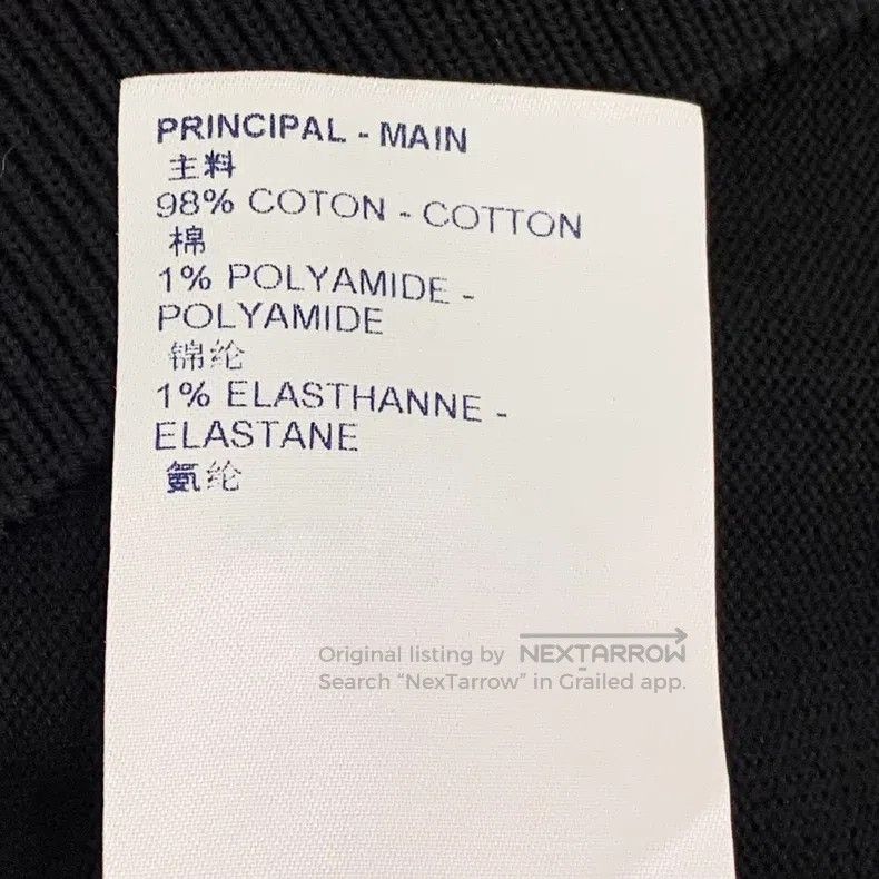 Louis Vuitton Louis Vuitton Black logo presbyopic leather cotton crewnec Size US M / EU 48-50 / 2 - 8 Thumbnail