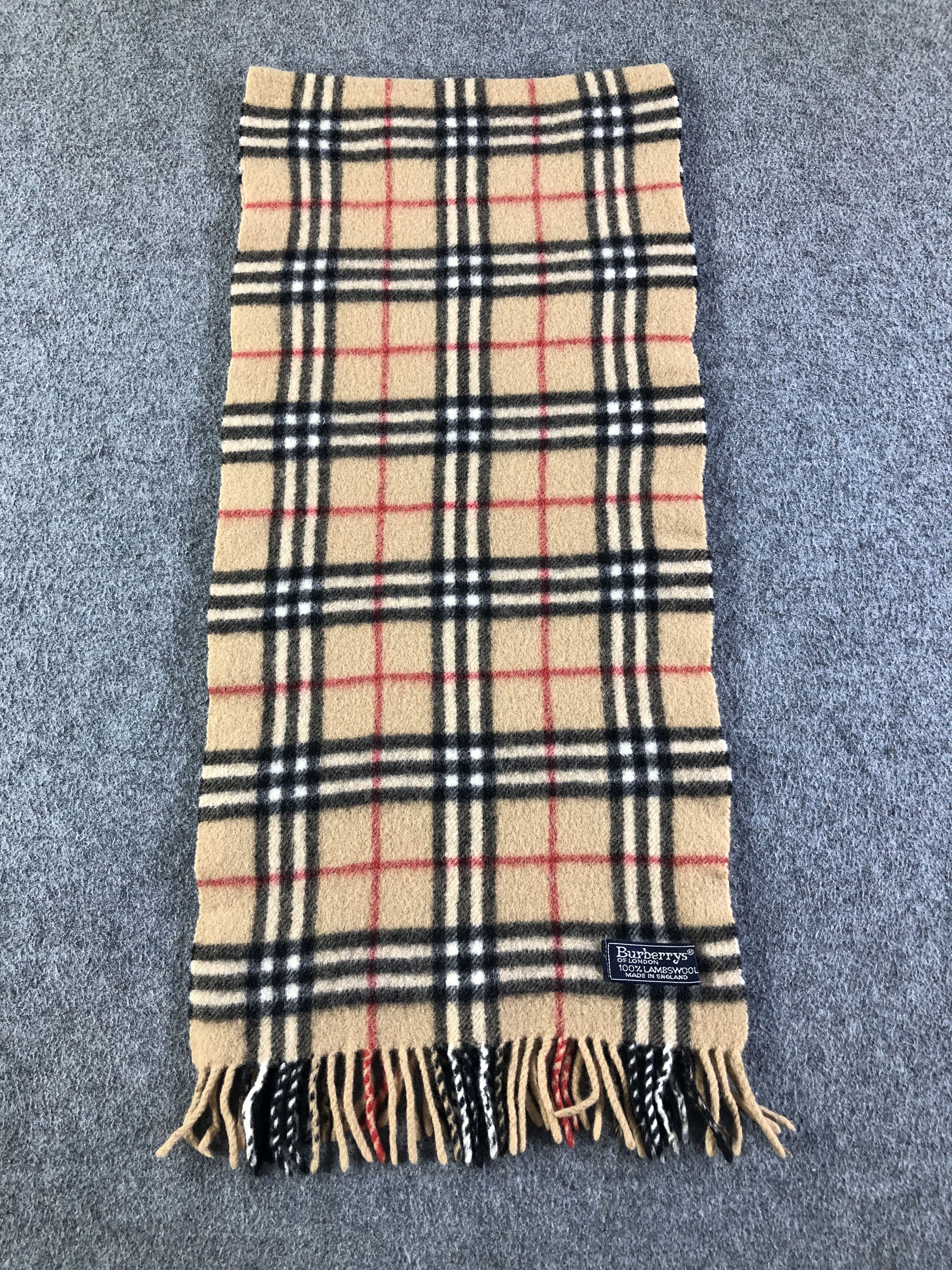 Burberry Burberrys Lambswool Scarf / Muffler / Neckwear SS1364 Size ONE SIZE - 3 Thumbnail