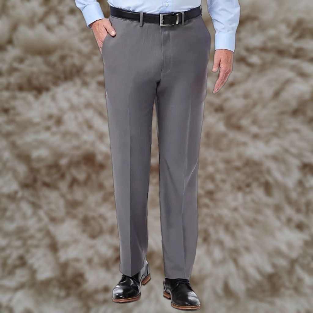 Haggar 40 Premium Comfort Expandable Waist Stretch Dress Pants Wrinkle Free NWT