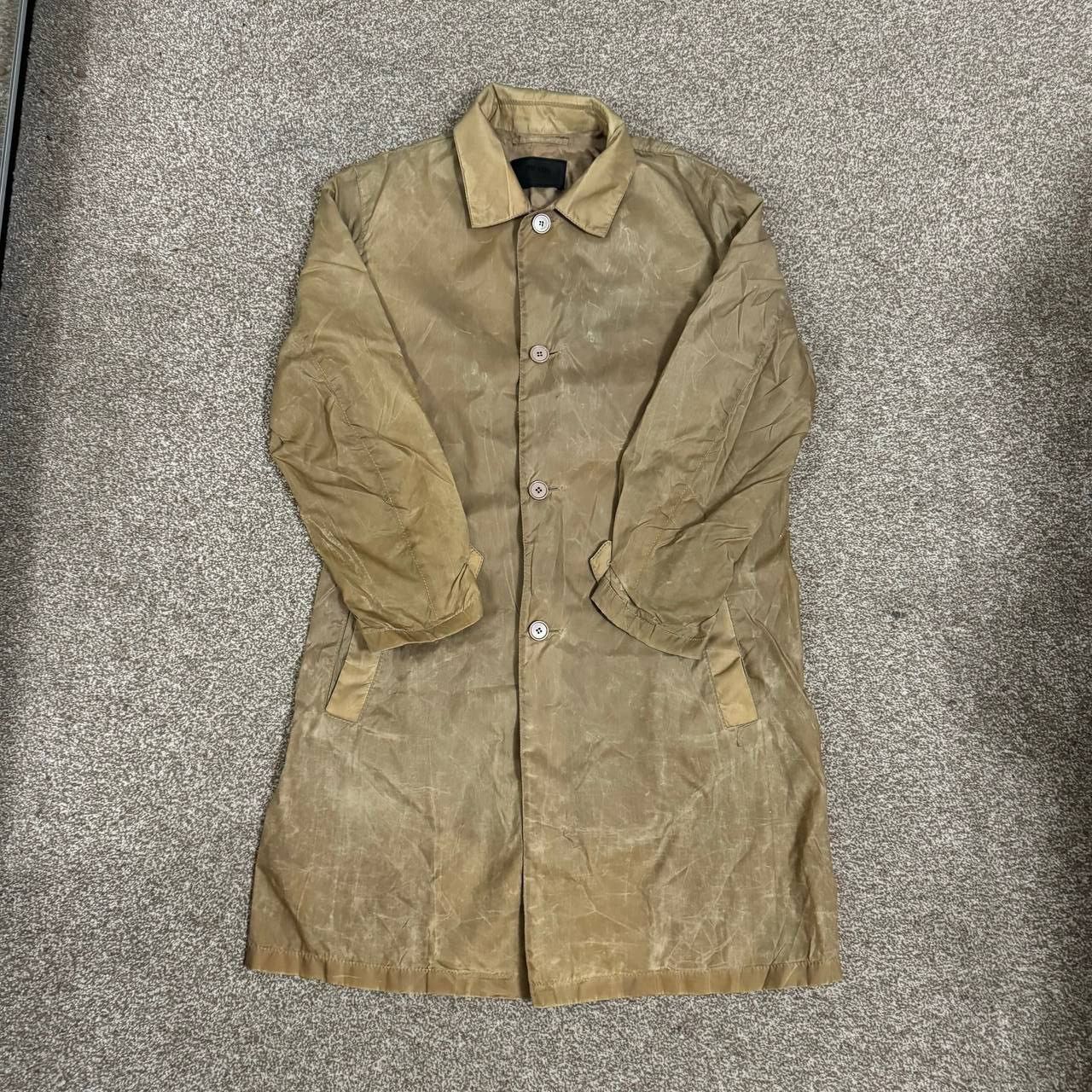 Prada × Vintage Prada vintage long trench raincoat jacket Size US M / EU 48-50 / 2 - 1 Thumbnail